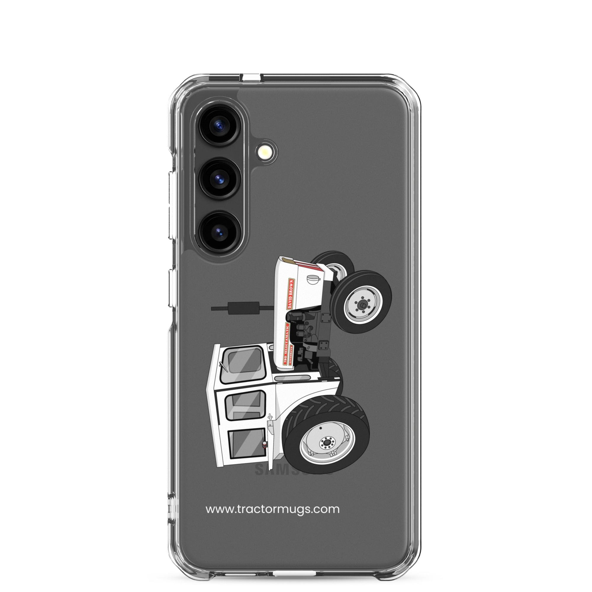 The Tractor Mugs Store Samsung Galaxy S24 David Brown 780 Selectamatic | Clear Case for Samsung® Quality Farmers Merch
