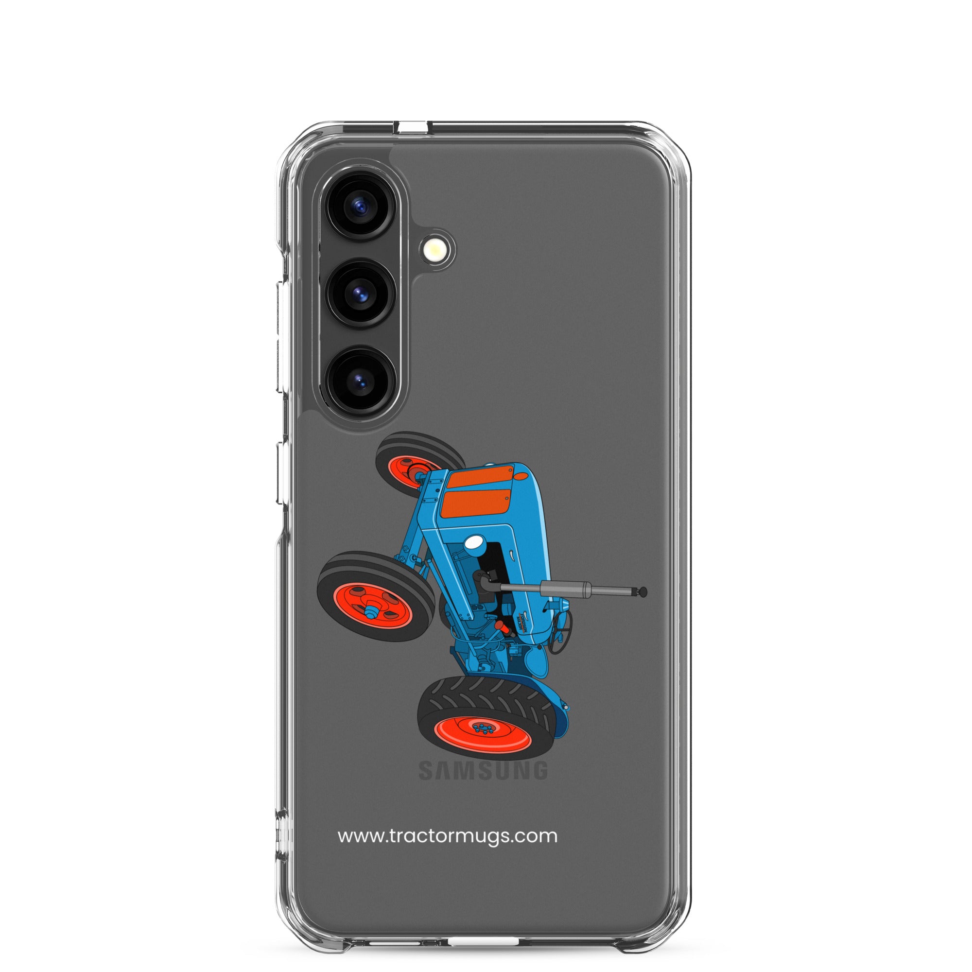 The Tractor Mugs Store Samsung Galaxy S24 Fordson Super Dexta | Clear Case for Samsung® Quality Farmers Merch