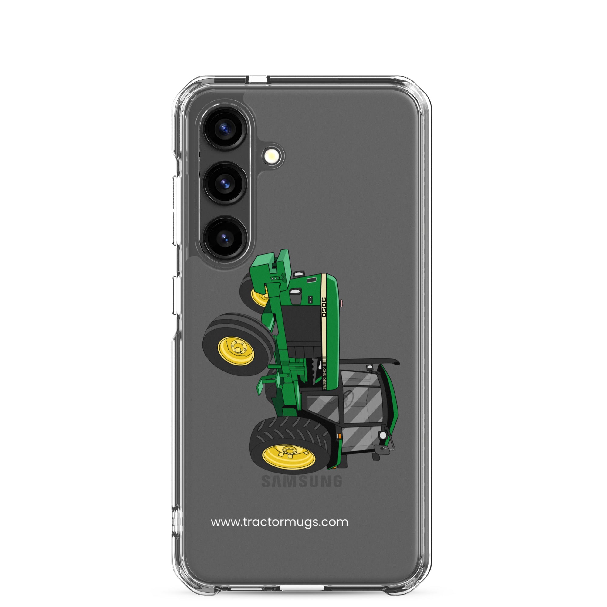 The Tractor Mugs Store Samsung Galaxy S24 John Deere 3050 2WD | Clear Case for Samsung® Quality Farmers Merch