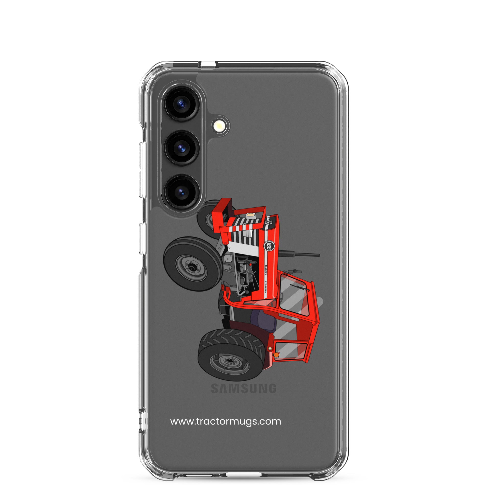 The Tractor Mugs Store Samsung Galaxy S24 Massey Ferguson 168 | Clear Case for Samsung® Quality Farmers Merch
