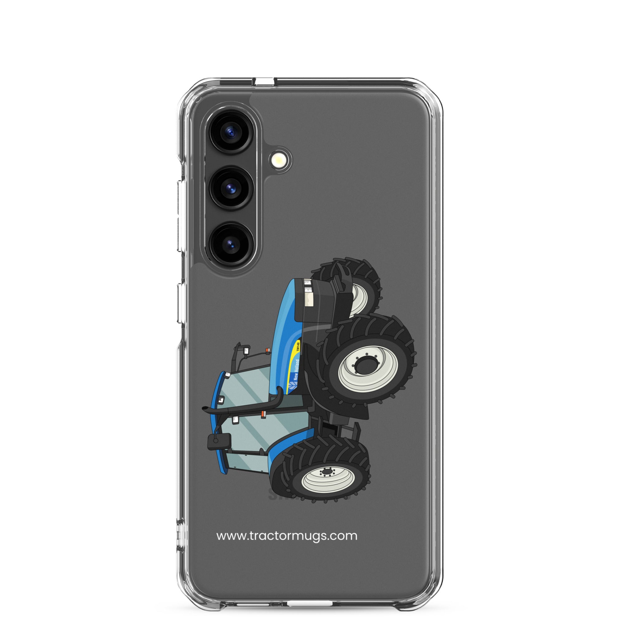 The Tractor Mugs Store Samsung Galaxy S24 New Holland TM 140 | Clear Case for Samsung® Quality Farmers Merch