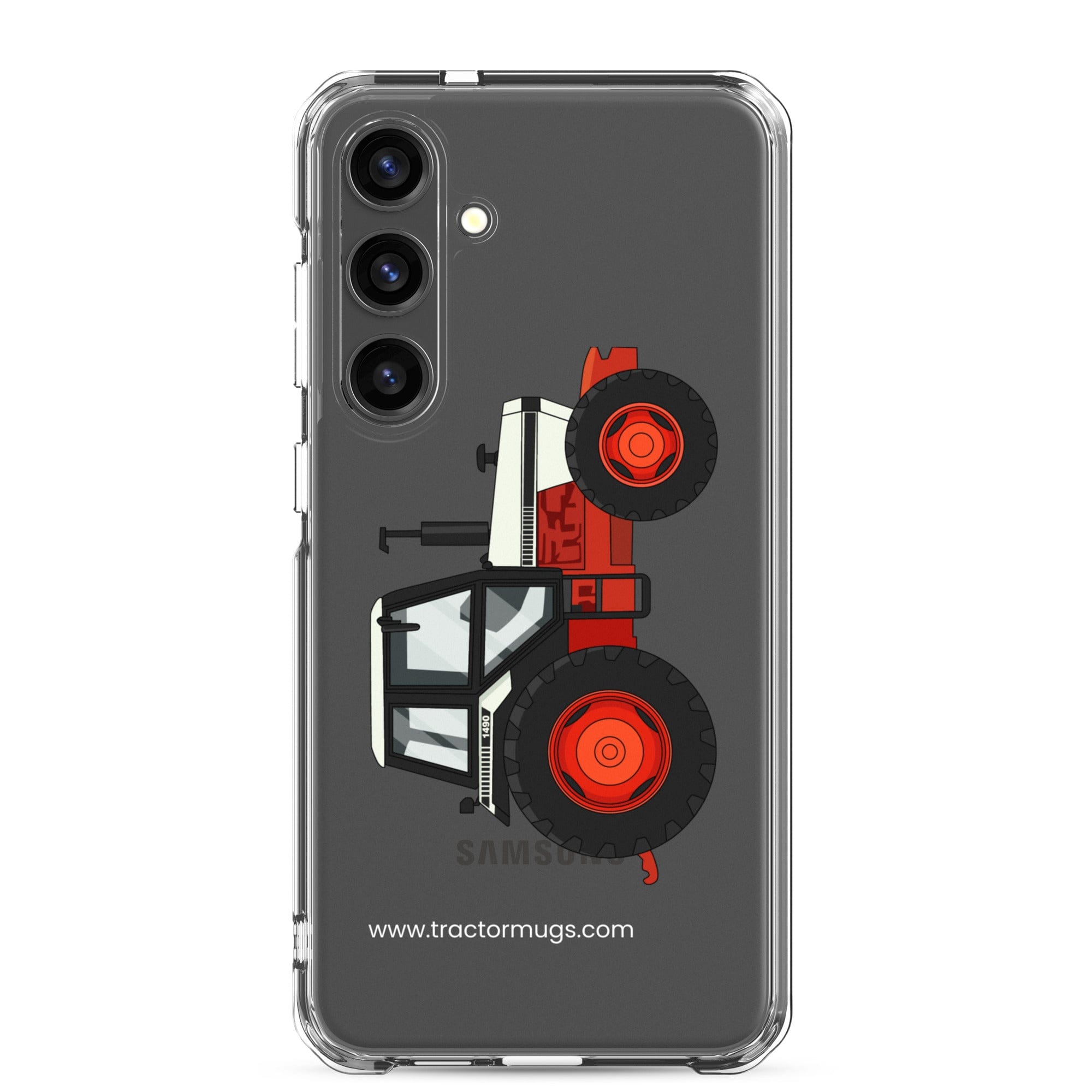 The Tractor Mugs Store Samsung Galaxy S24 Plus David Brown 1490 4WD | Clear Case for Samsung® Quality Farmers Merch