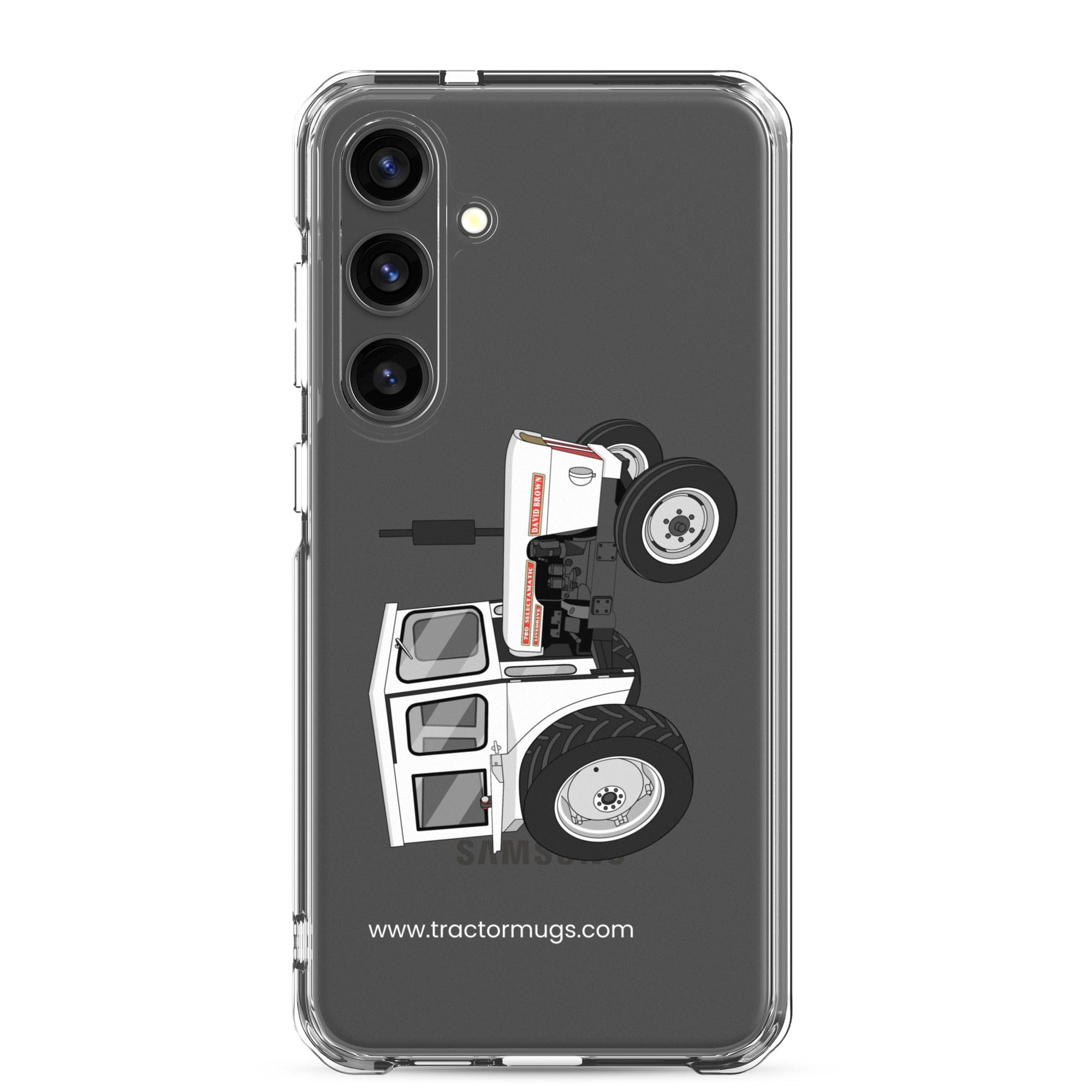 The Tractor Mugs Store Samsung Galaxy S24 Plus David Brown 780 Selectamatic | Clear Case for Samsung® Quality Farmers Merch