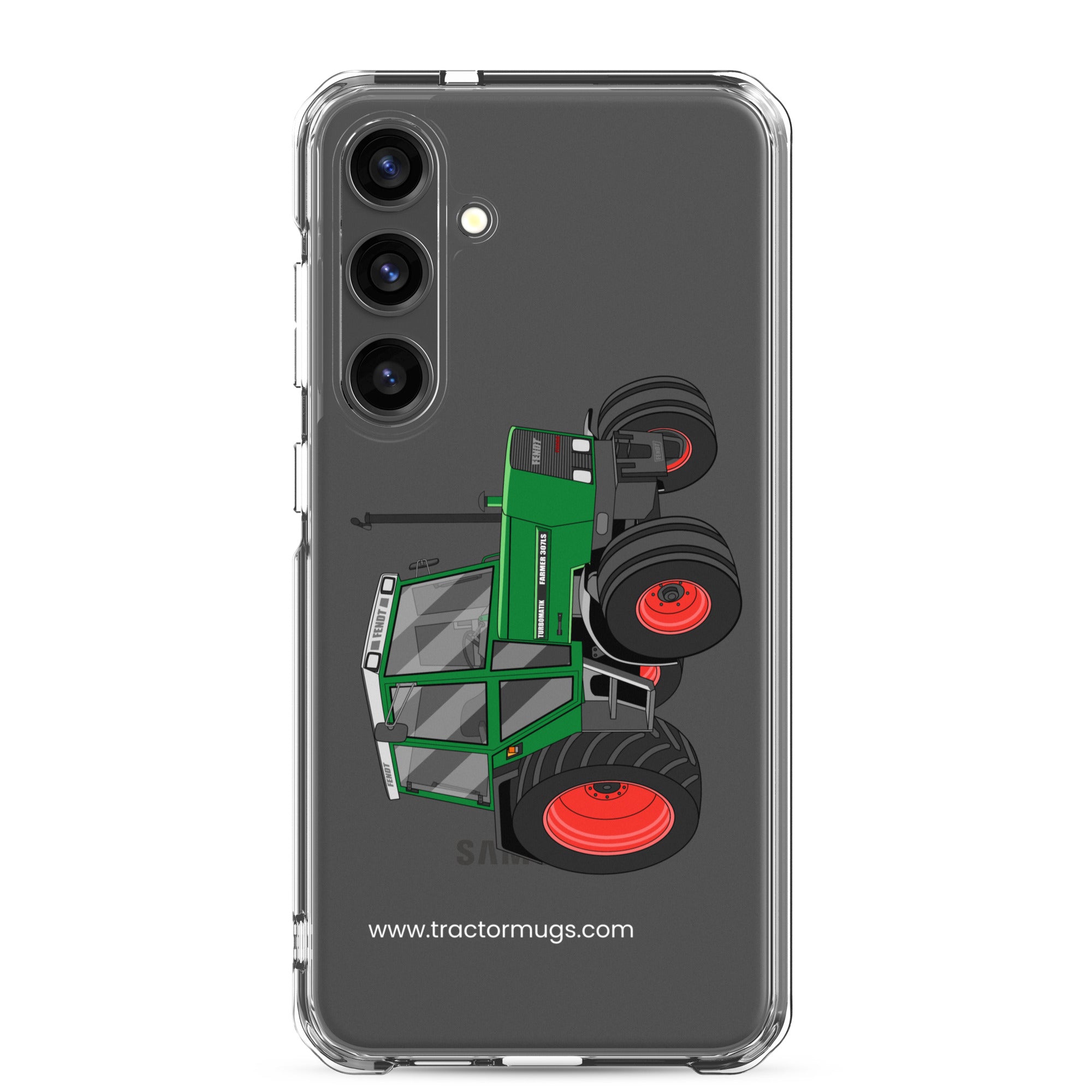 The Tractor Mugs Store Samsung Galaxy S24 Plus Fendt Farmer TURBOMATIK 307 LSA | Clear Case for Samsung® Quality Farmers Merch