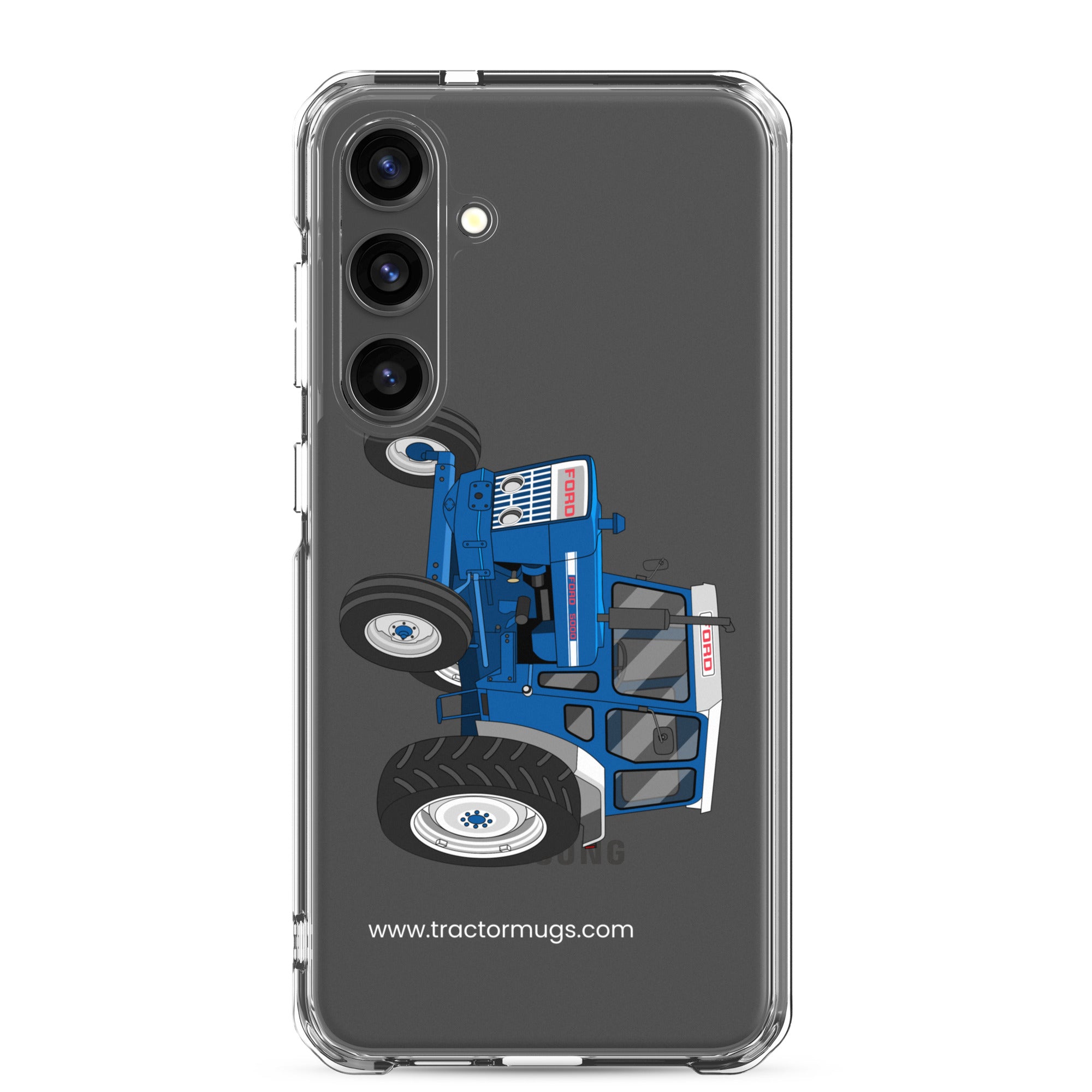 The Tractor Mugs Store Samsung Galaxy S24 Plus Ford 5000 | Clear Case for Samsung® Quality Farmers Merch