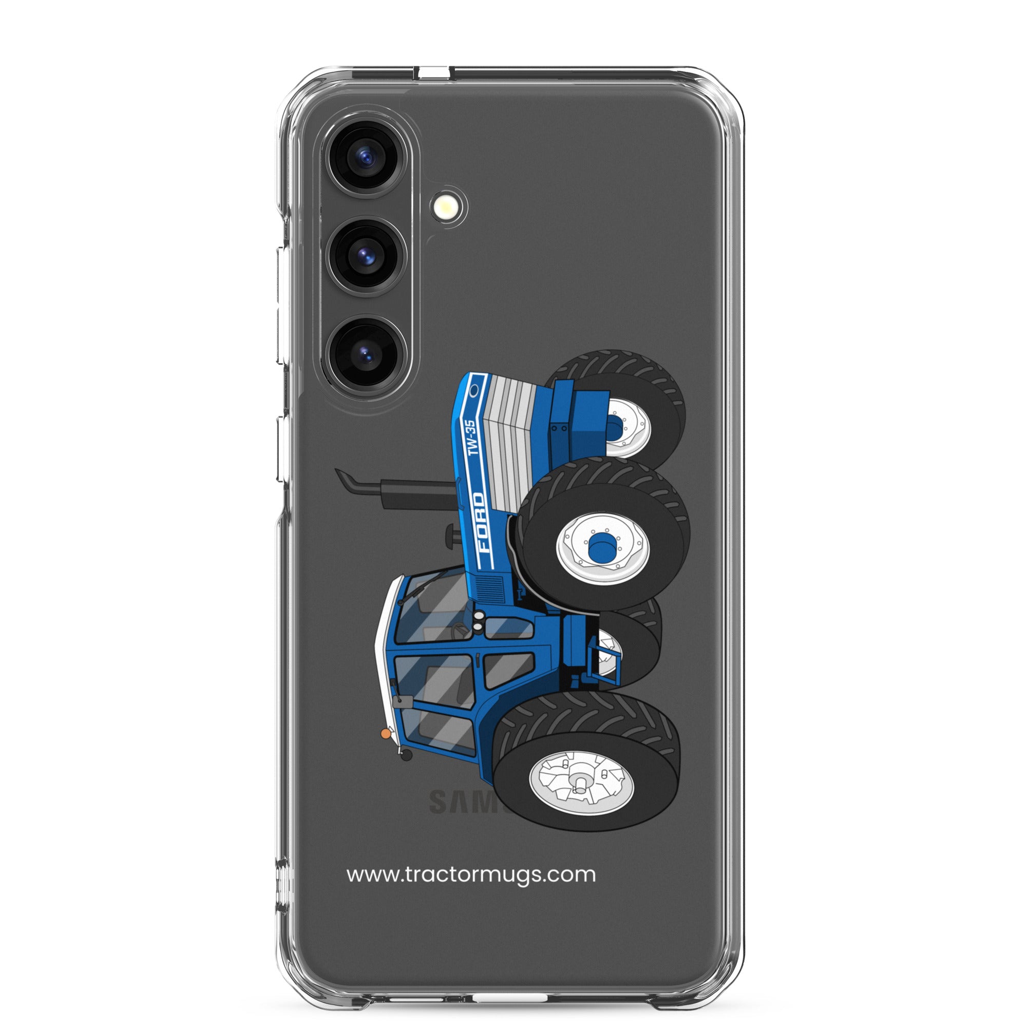 The Tractor Mugs Store Samsung Galaxy S24 Plus Ford TW 35 | Clear Case for Samsung® Quality Farmers Merch