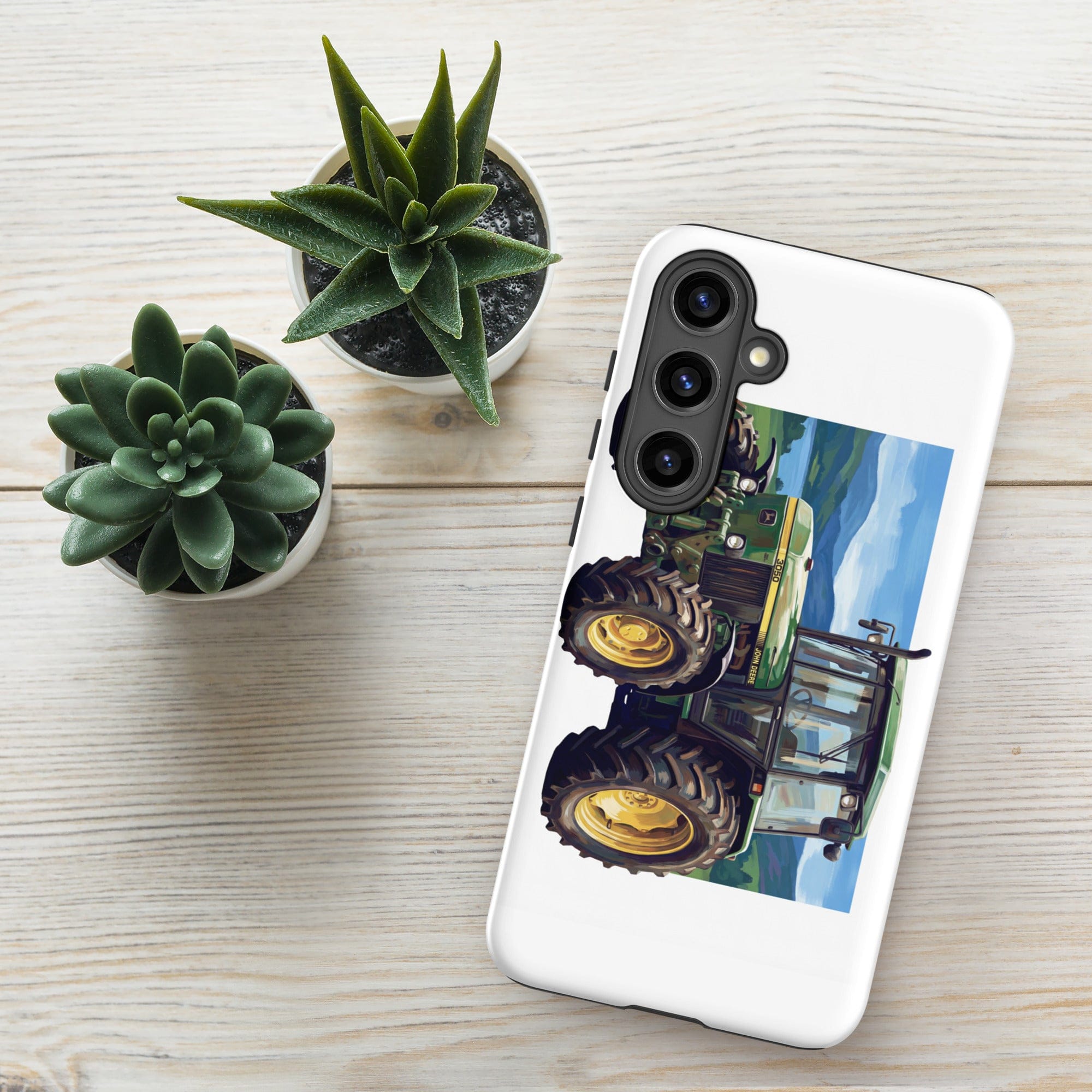 The Tractor Mugs Store Samsung Galaxy S24 Plus John Deere 3050 | Splash Art Tough case for Samsung® Quality Farmers Merch