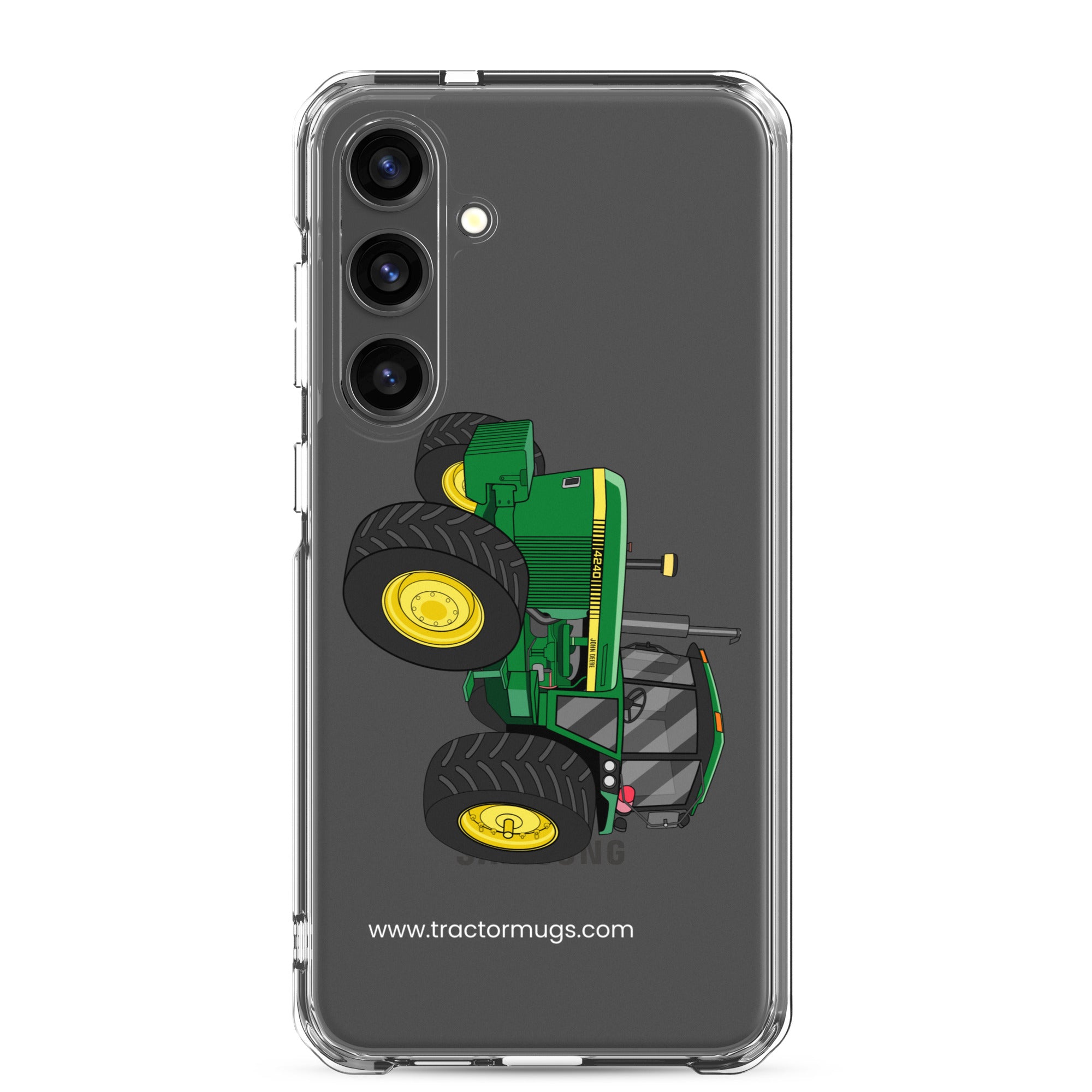 The Tractor Mugs Store Samsung Galaxy S24 Plus John Deere 4240 | Clear Case for Samsung® Quality Farmers Merch