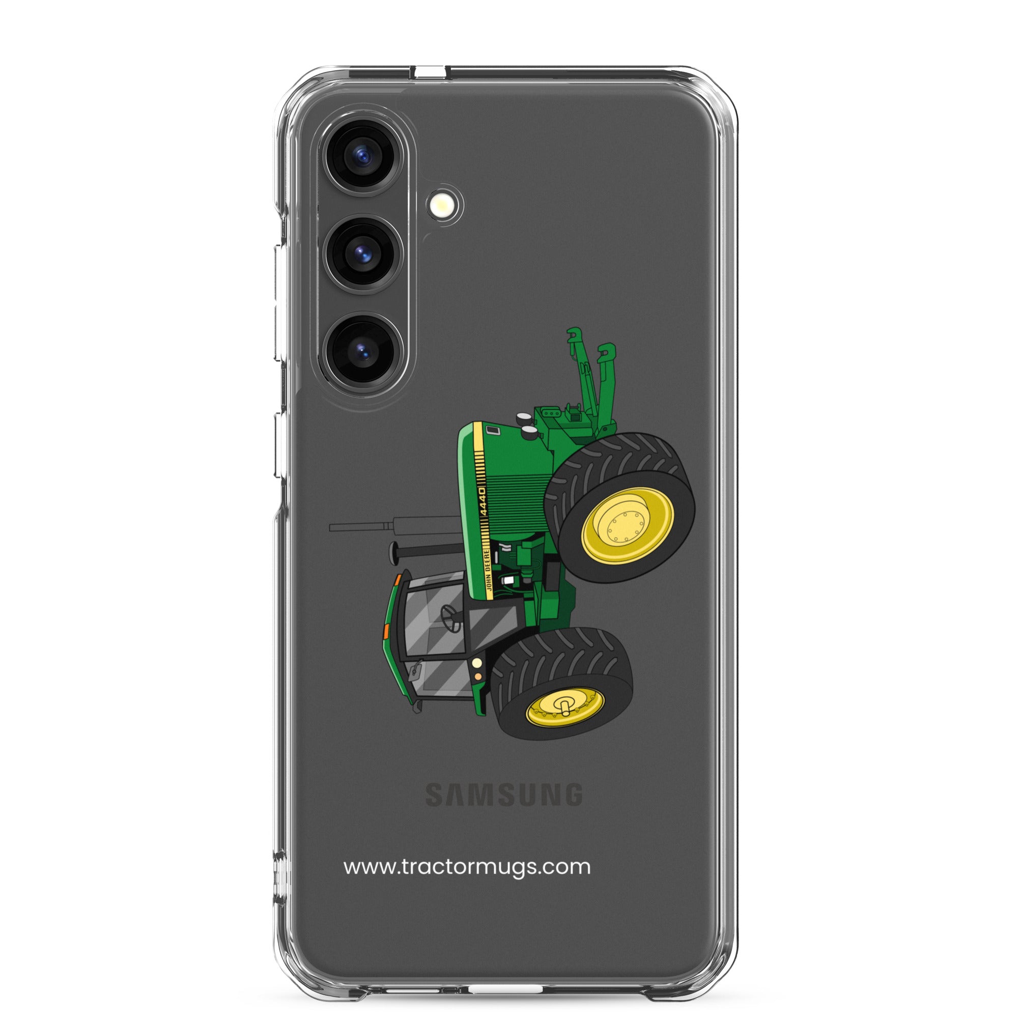 The Tractor Mugs Store Samsung Galaxy S24 Plus John Deere 4440 4WD | Clear Case for Samsung® Quality Farmers Merch