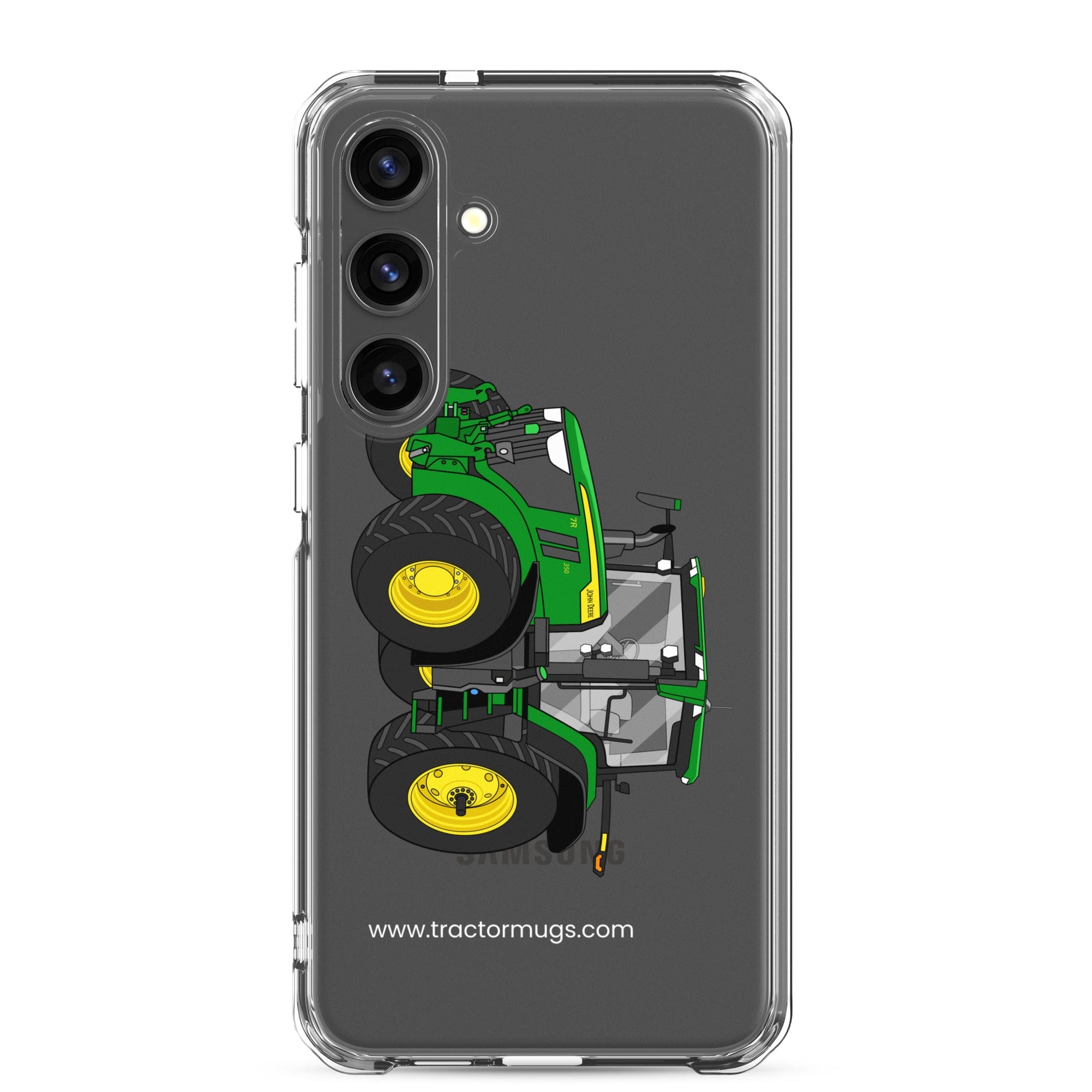 The Tractor Mugs Store Samsung Galaxy S24 Plus John Deere 7R 350 Auto Power | Clear Case for Samsung® Quality Farmers Merch