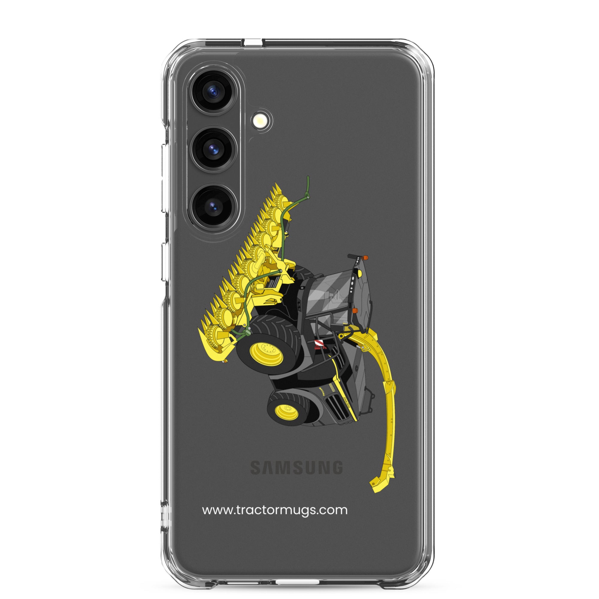 The Tractor Mugs Store Samsung Galaxy S24 Plus John Deere 8800 Black Beauty Silage Harvester | Clear Case for Samsung® Quality Farmers Merch
