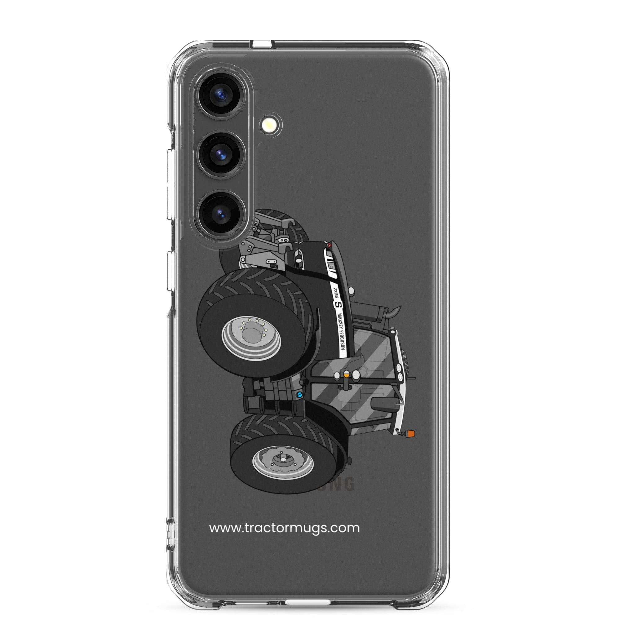 The Tractor Mugs Store Samsung Galaxy S24 Plus Massey Ferguson 7726S Black Beauty | Clear Case for Samsung® Quality Farmers Merch