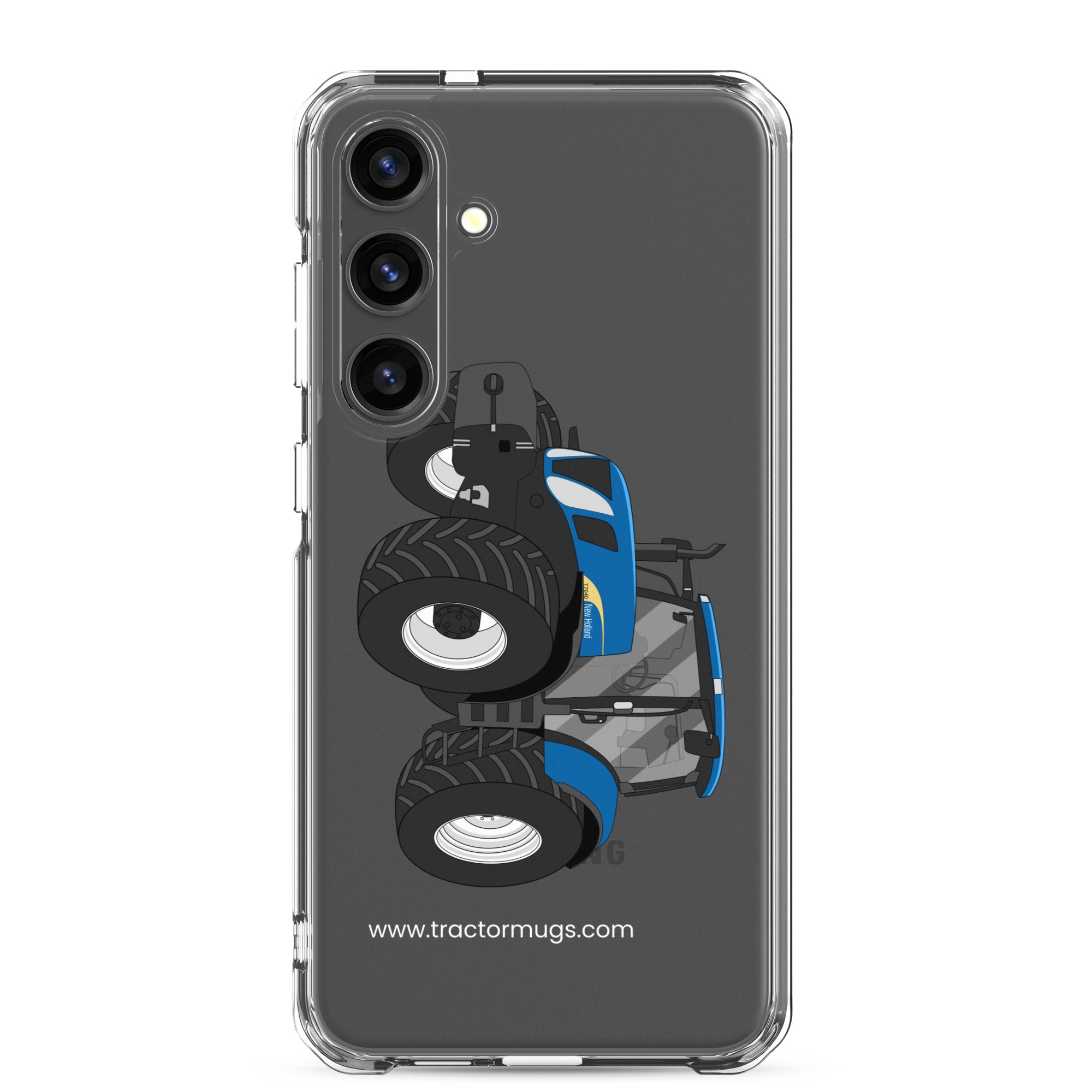 The Tractor Mugs Store Samsung Galaxy S24 Plus New Holland The 7040-1 | Clear Case for Samsung® Quality Farmers Merch