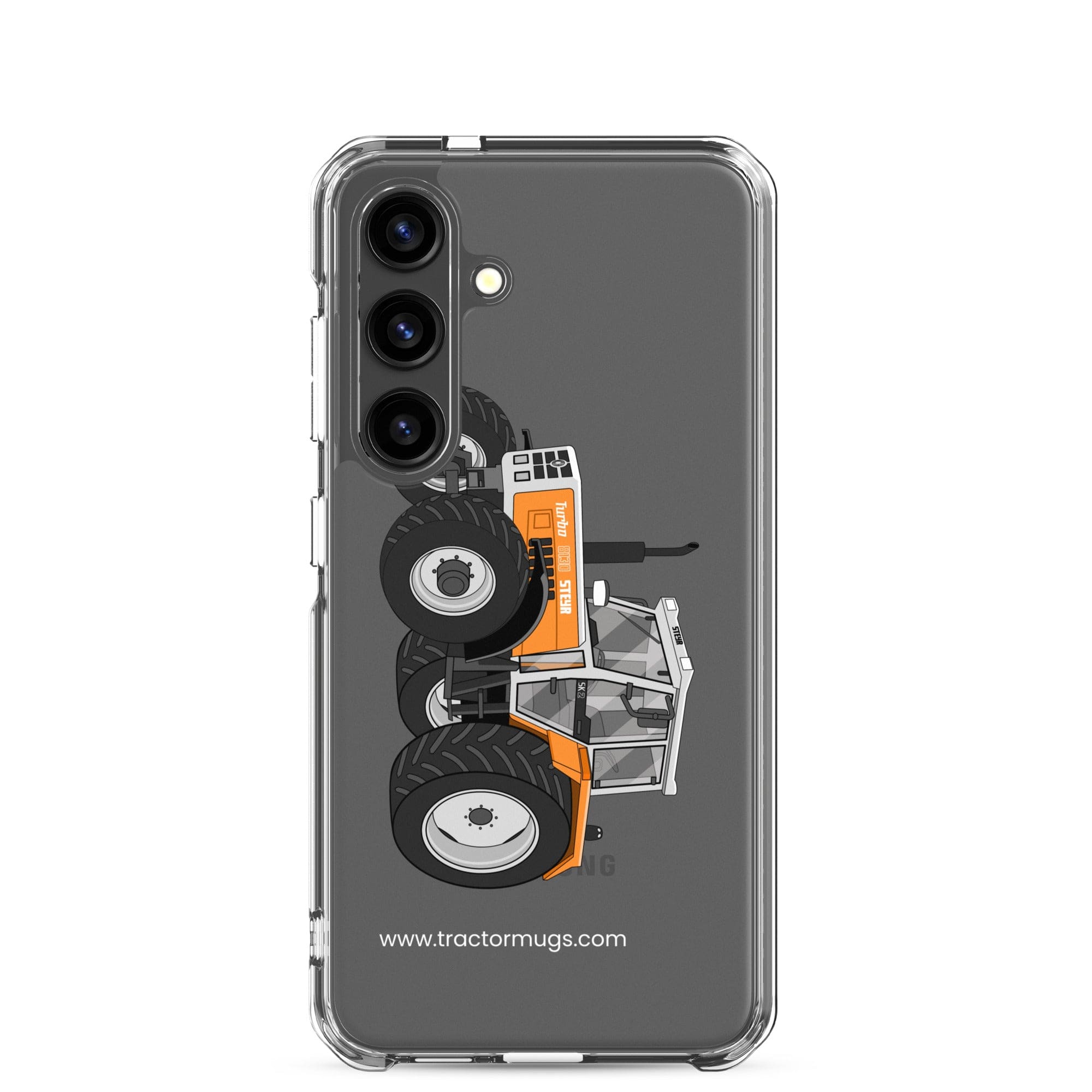 The Tractor Mugs Store Samsung Galaxy S24 Steyr SK 8130 Kommunal | Clear Case for Samsung® Quality Farmers Merch