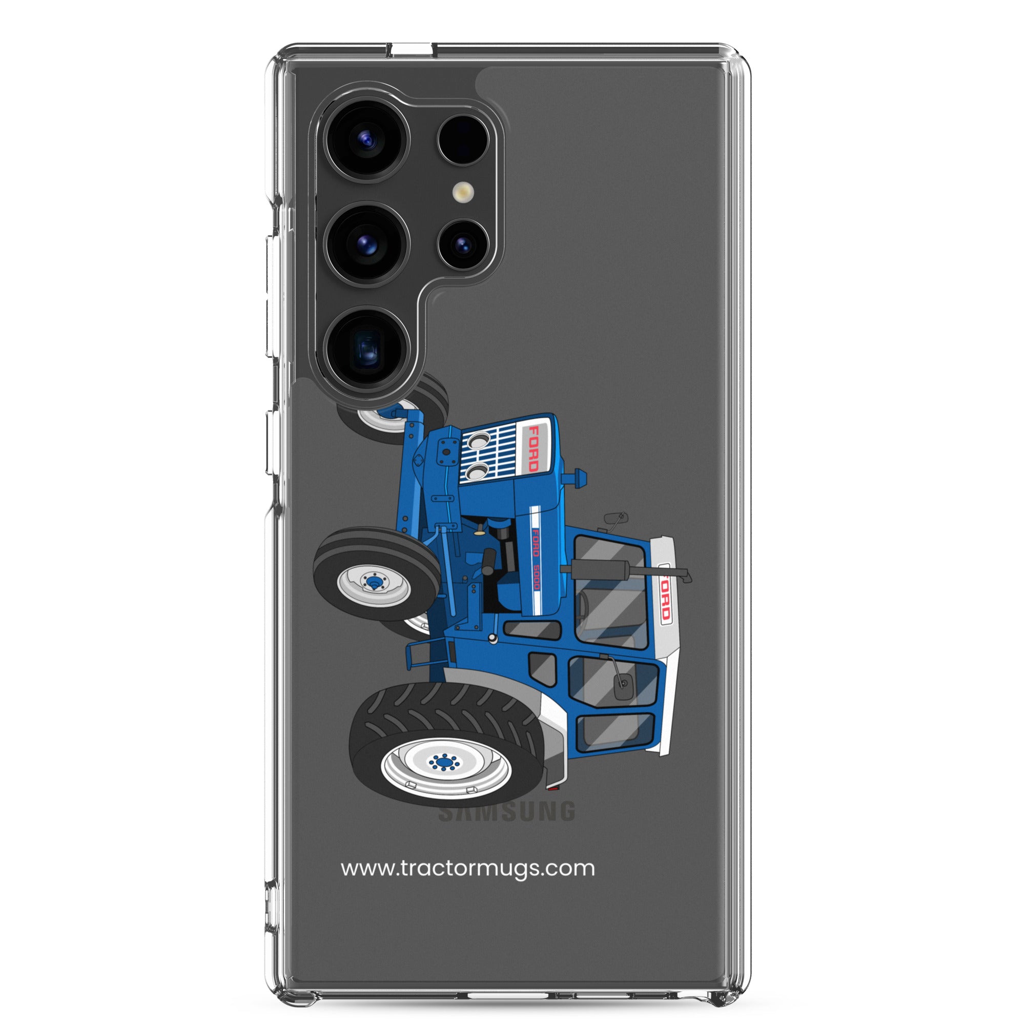 The Tractor Mugs Store Samsung Galaxy S24 Ultra Ford 5000 | Clear Case for Samsung® Quality Farmers Merch