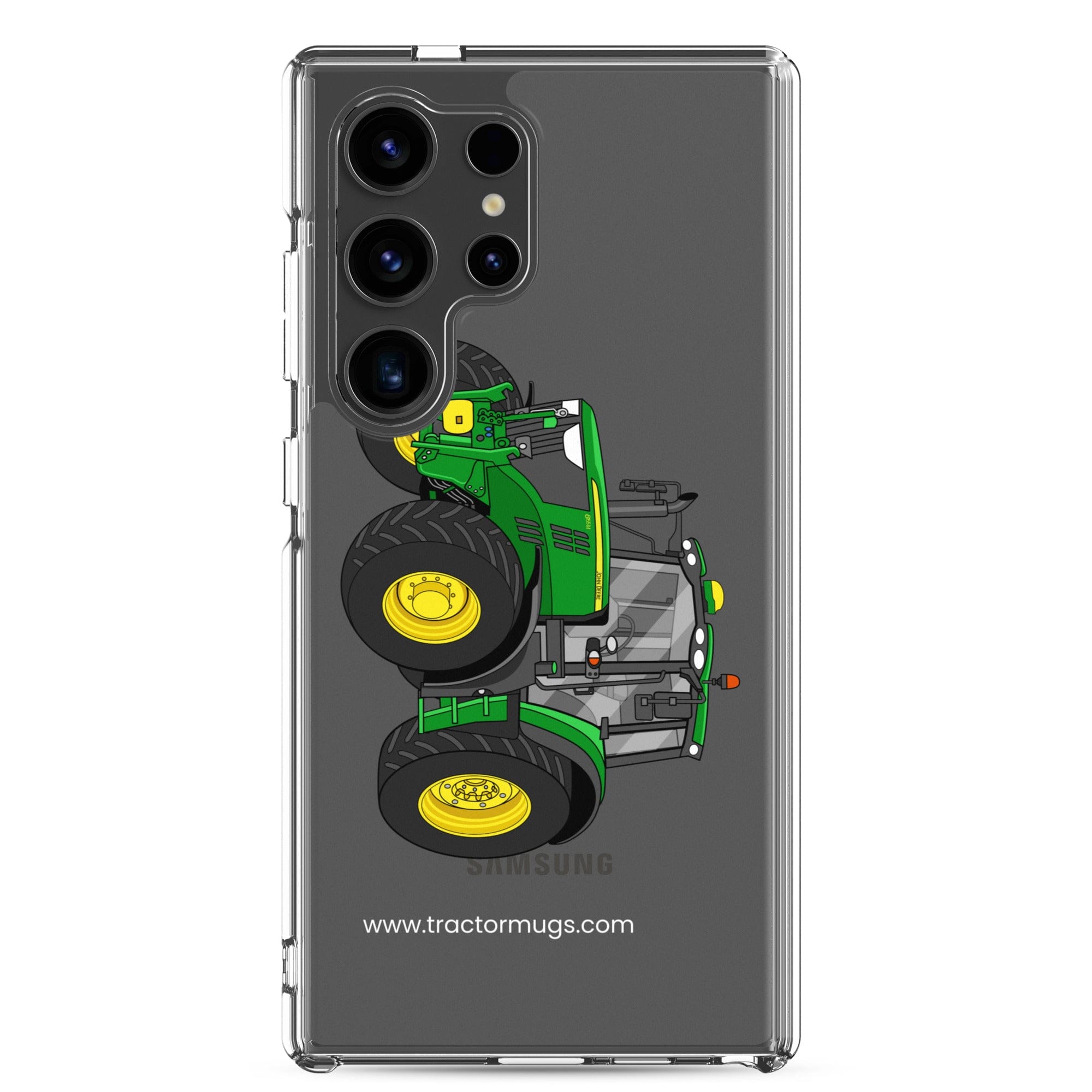 The Tractor Mugs Store Samsung Galaxy S24 Ultra John Deere 6155 M | Clear Case for Samsung® Quality Farmers Merch