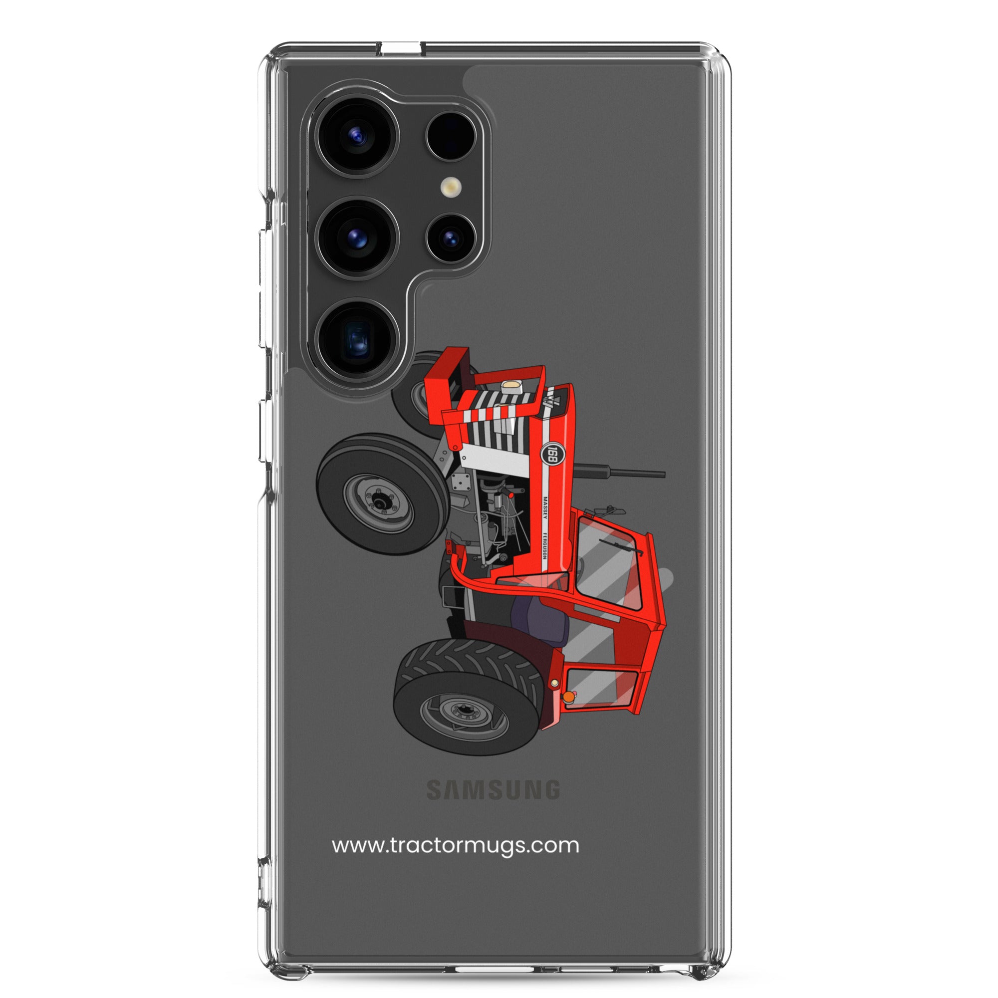 The Tractor Mugs Store Samsung Galaxy S24 Ultra Massey Ferguson 168 | Clear Case for Samsung® Quality Farmers Merch