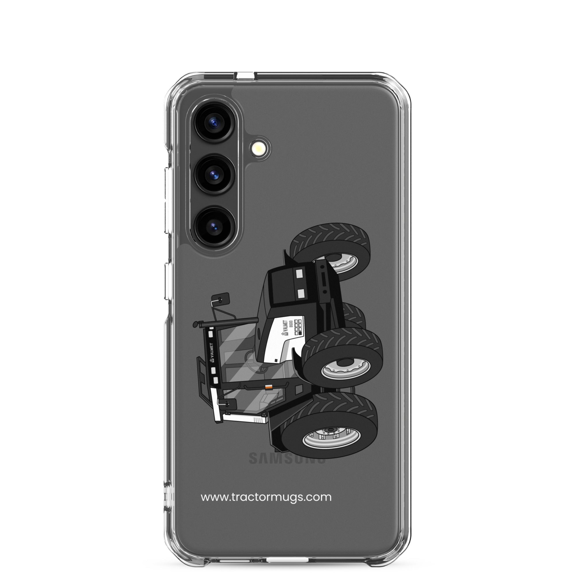 The Tractor Mugs Store Samsung Galaxy S24 Valmet Mega 8600 | Clear Case for Samsung® Quality Farmers Merch