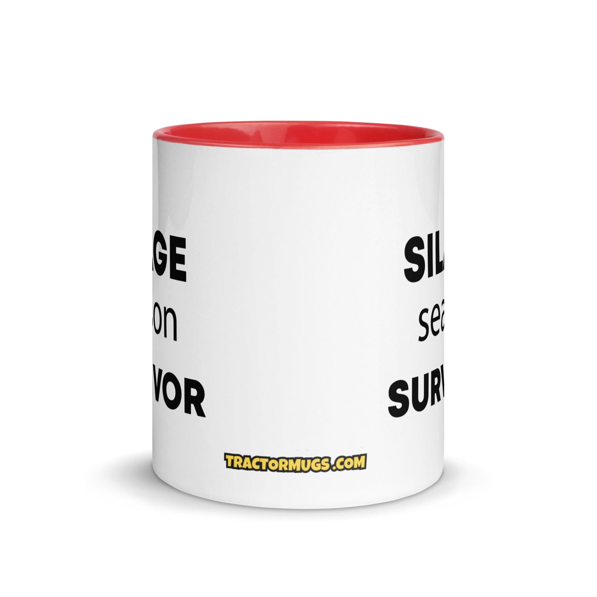 The Tractor Mugs Store Silage Season Survivor | Mug with Color Inside Quality Farmers Merch