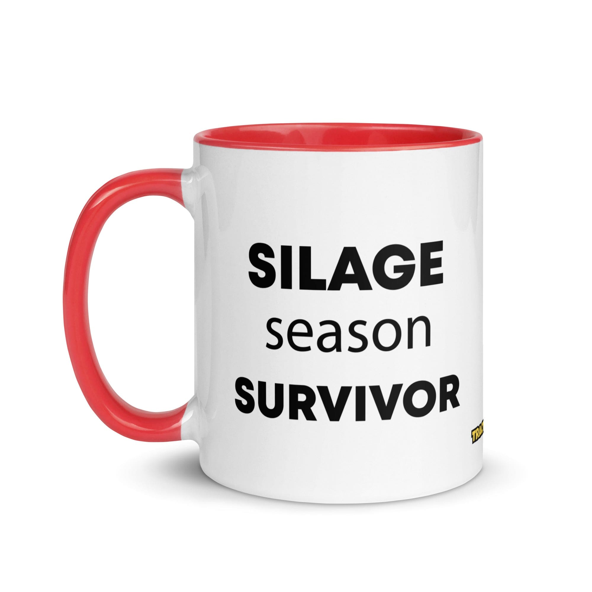 The Tractor Mugs Store Silage Season Survivor | Mug with Color Inside Quality Farmers Merch