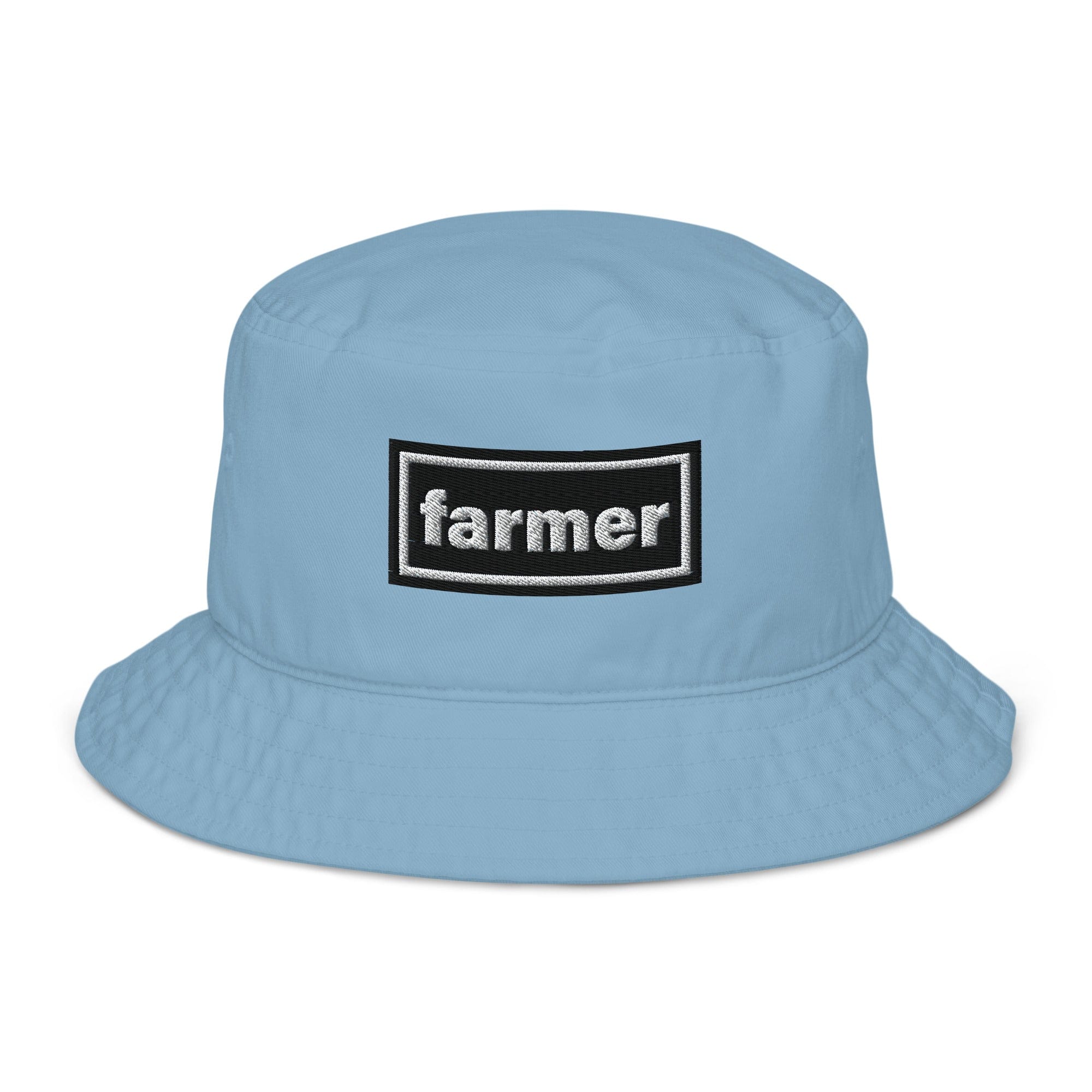 The Tractor Mugs Store Slate Blue Oasis Style Farmer | Organic bucket hat Quality Farmers Merch