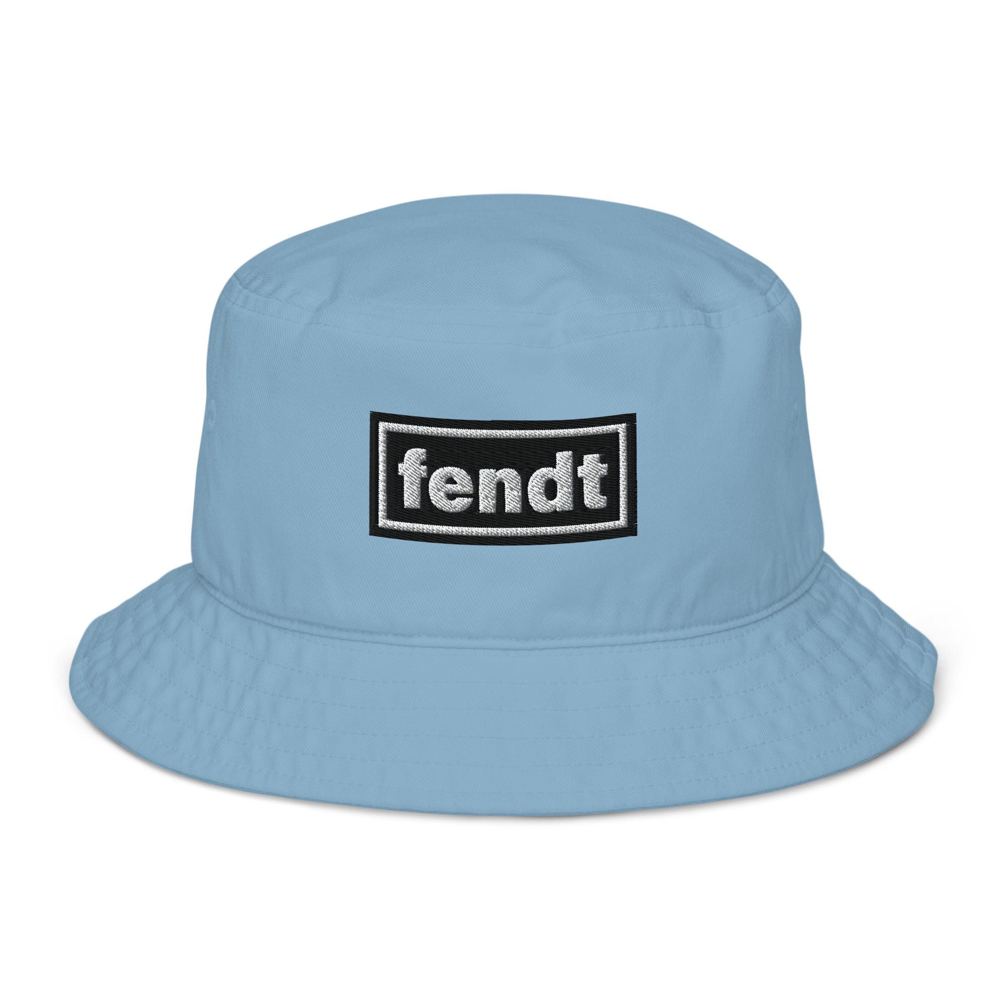 The Tractor Mugs Store Slate Blue Oasis Style Fendt | Organic bucket hat Quality Farmers Merch