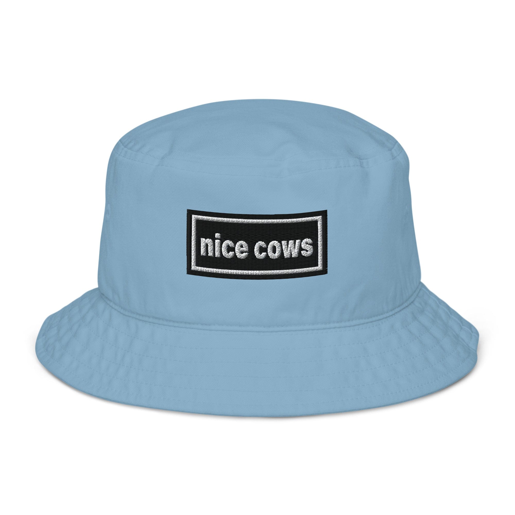 The Tractor Mugs Store Slate Blue Oasis Style Nice Cows | Organic bucket hat Quality Farmers Merch