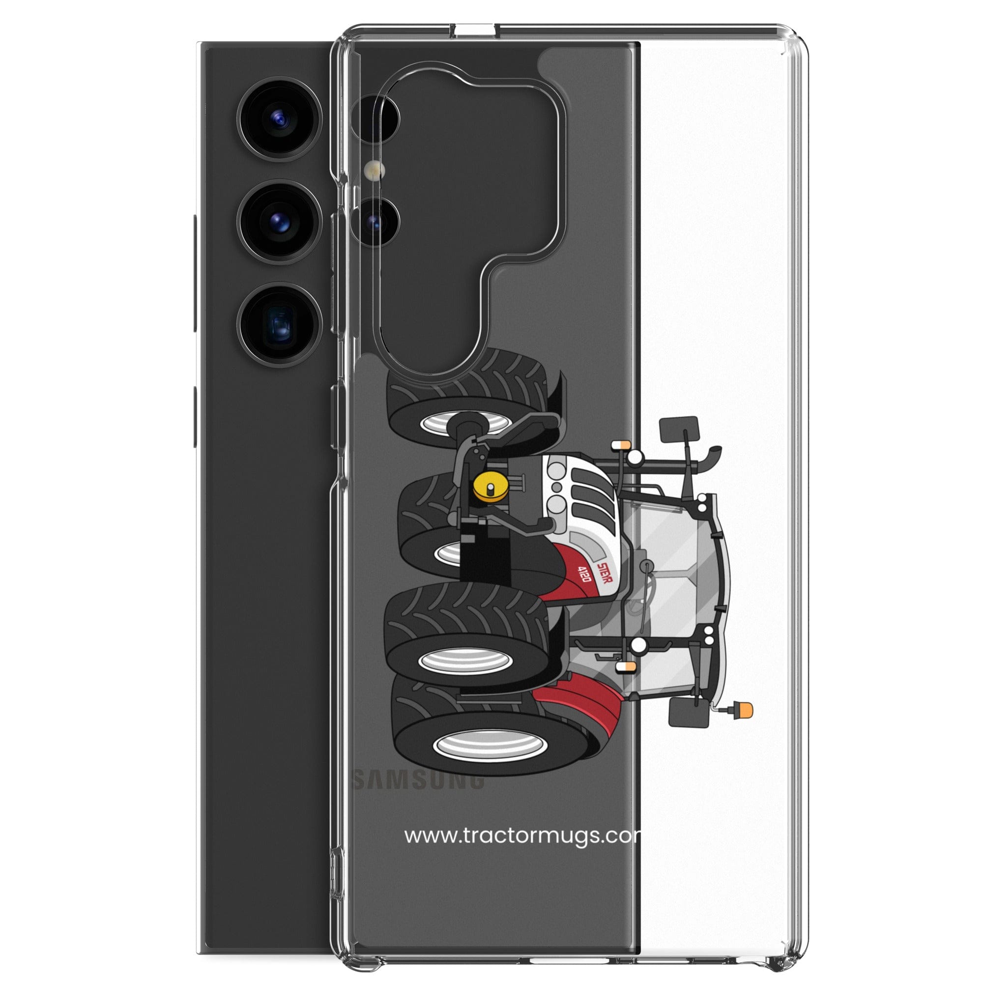 The Tractor Mugs Store Steyr 4120 Plus | Clear Case for Samsung® Quality Farmers Merch