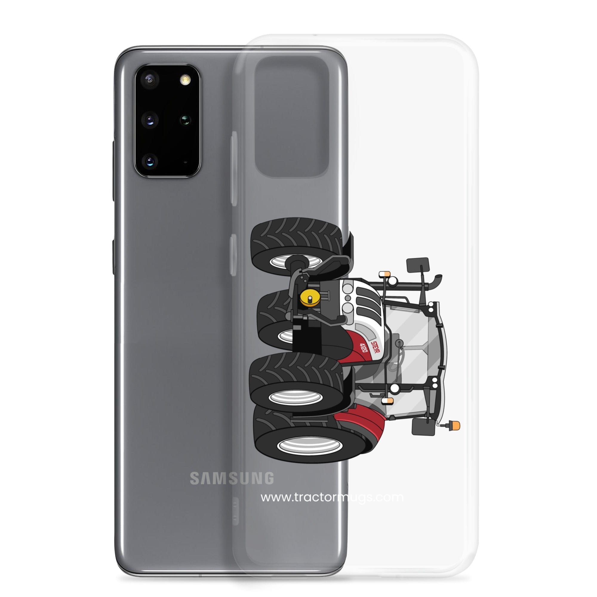 The Tractor Mugs Store Steyr 4120 Plus | Clear Case for Samsung® Quality Farmers Merch