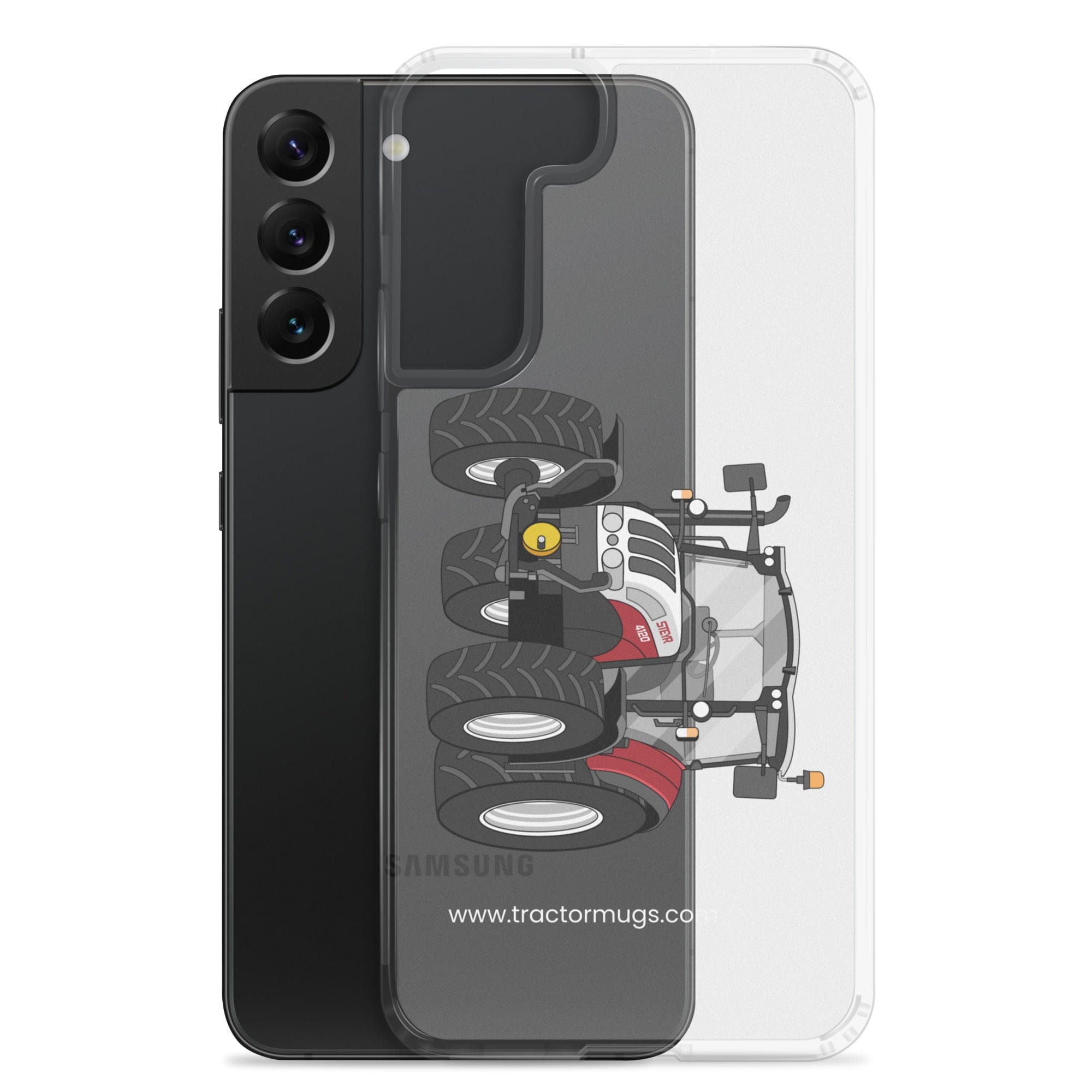 The Tractor Mugs Store Steyr 4120 Plus | Clear Case for Samsung® Quality Farmers Merch