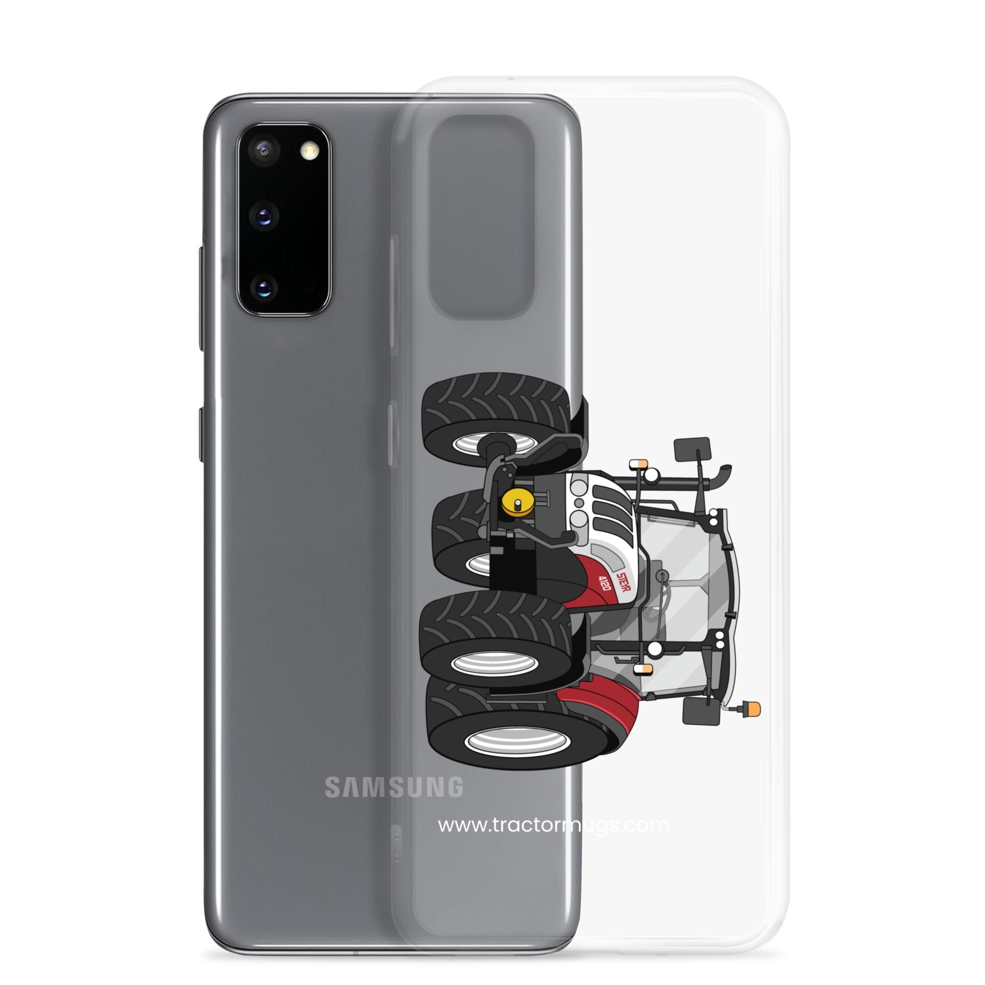 The Tractor Mugs Store Steyr 4120 Plus | Clear Case for Samsung® Quality Farmers Merch