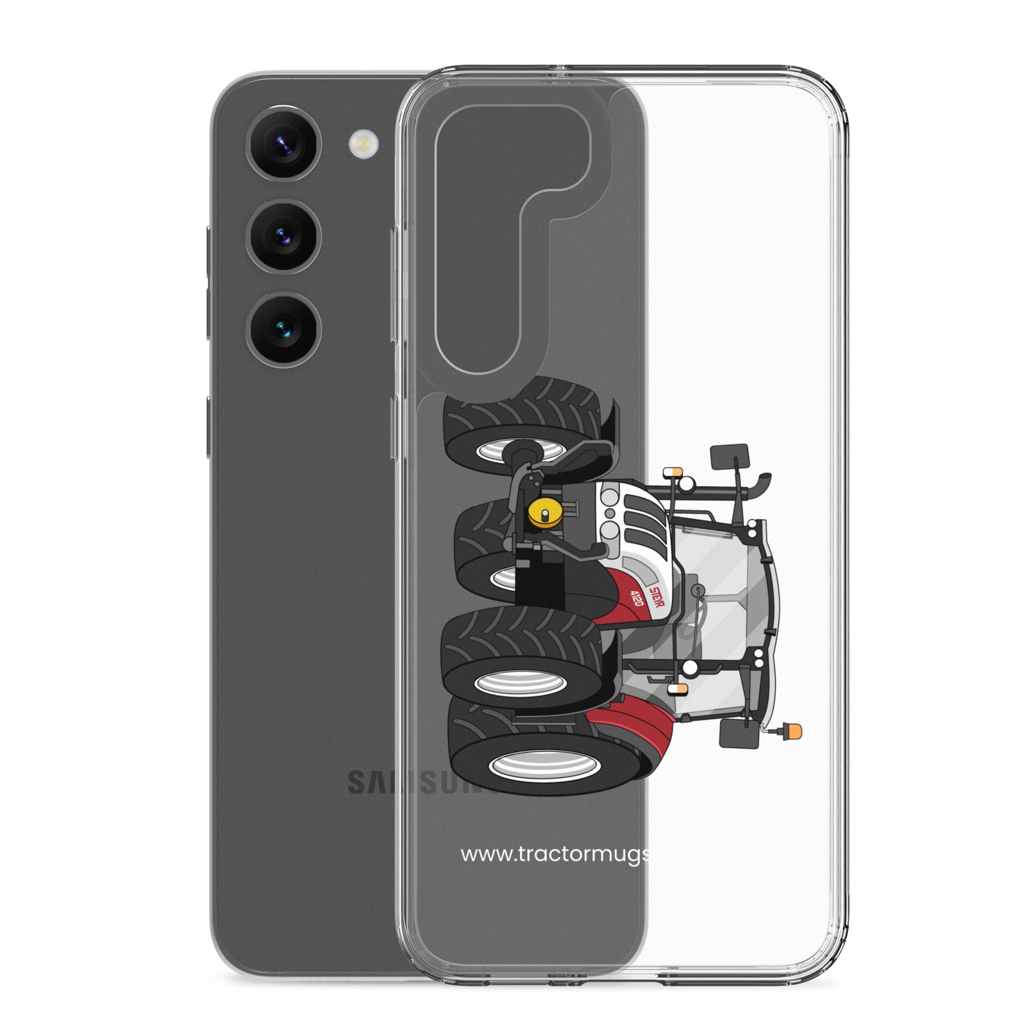 The Tractor Mugs Store Steyr 4120 Plus | Clear Case for Samsung® Quality Farmers Merch