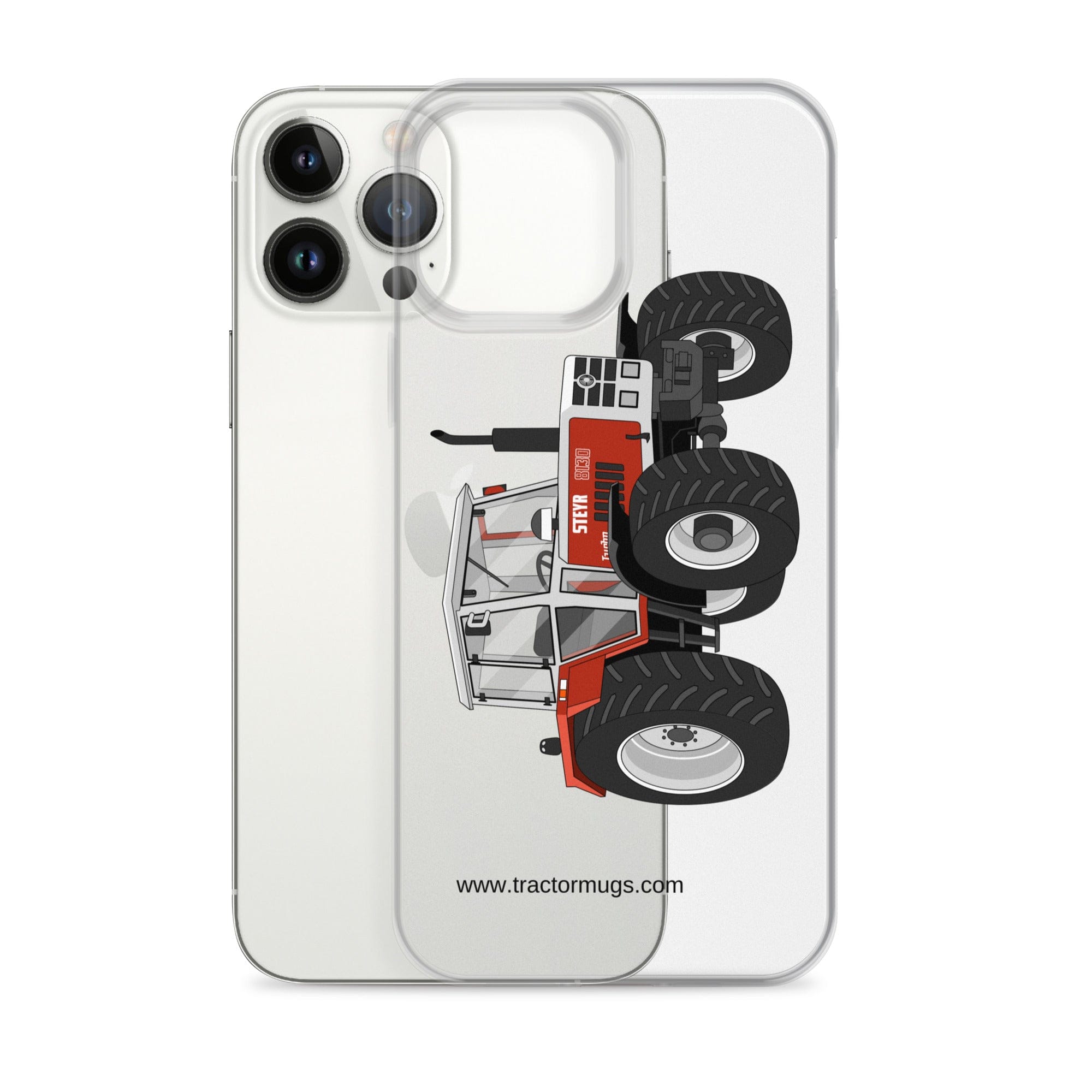 The Tractor Mugs Store Steyr 8130 | Clear Case for iPhone® Quality Farmers Merch