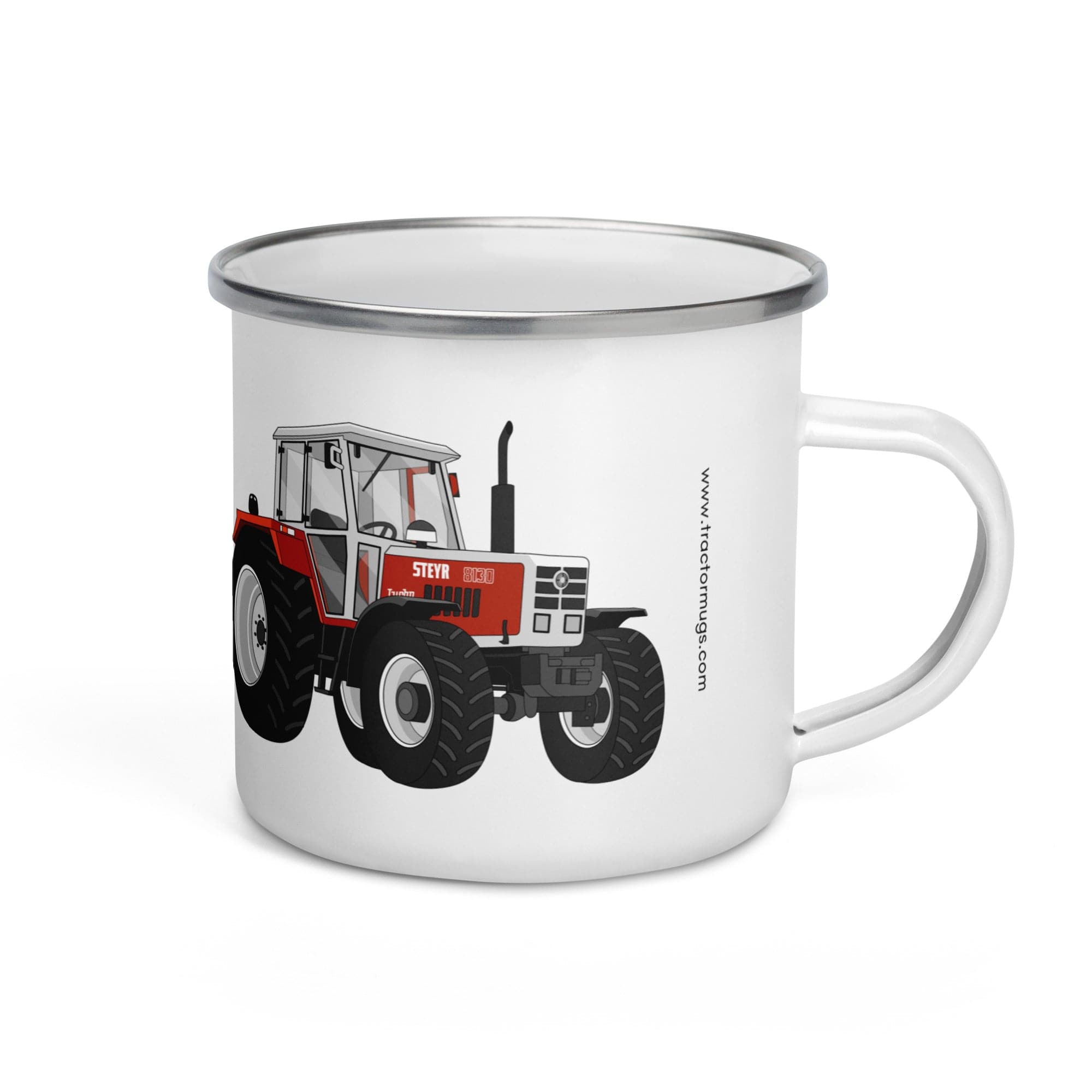 The Tractor Mugs Store Steyr 8130 | Enamel Mug Quality Farmers Merch