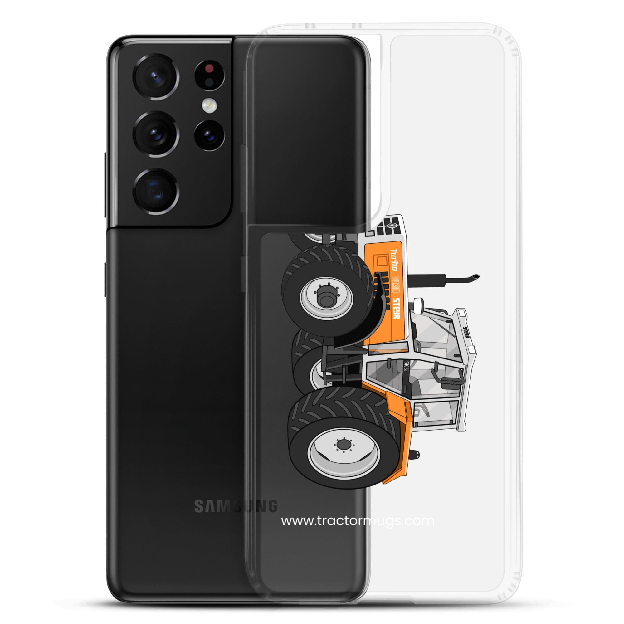 The Tractor Mugs Store Steyr SK 8130 Kommunal | Clear Case for Samsung® Quality Farmers Merch