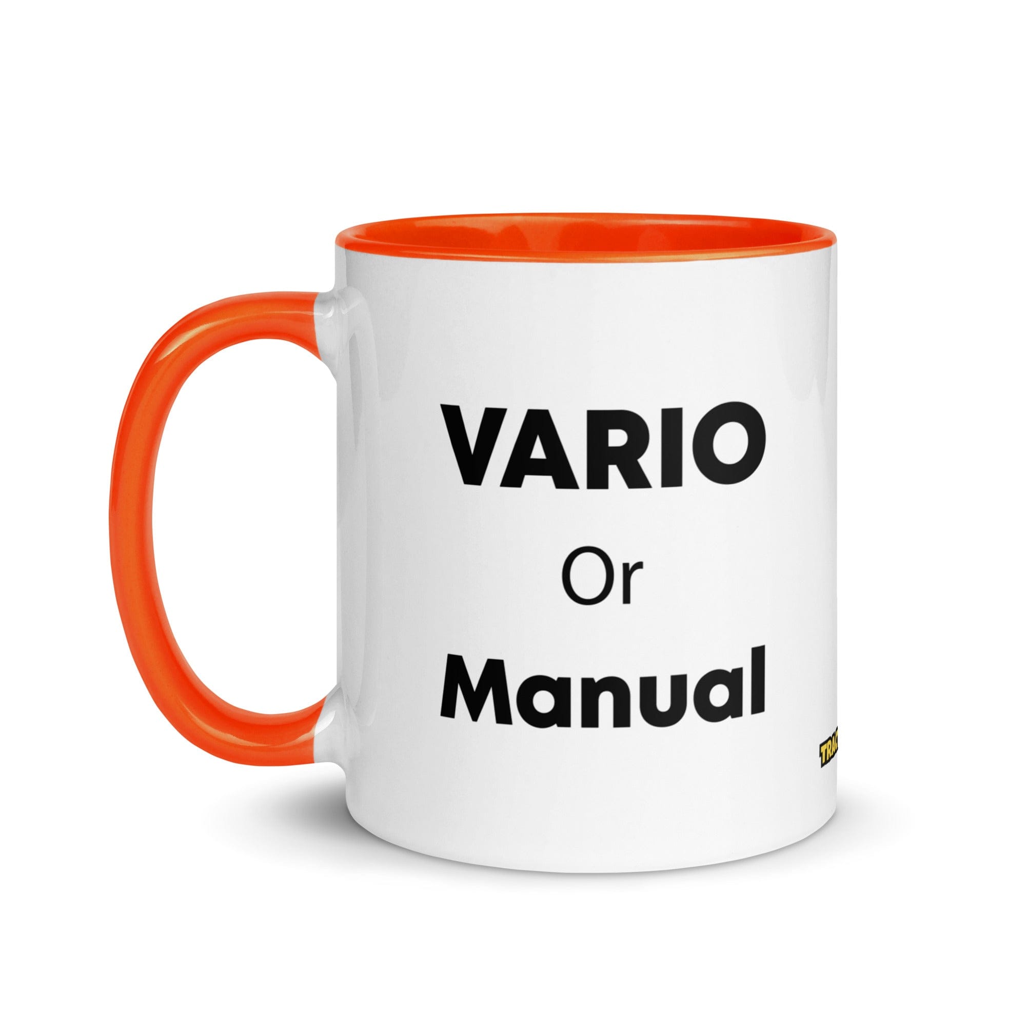 The Tractor Mugs Store Vario or Manual | Mug with Color Inside Quality Farmers Merch