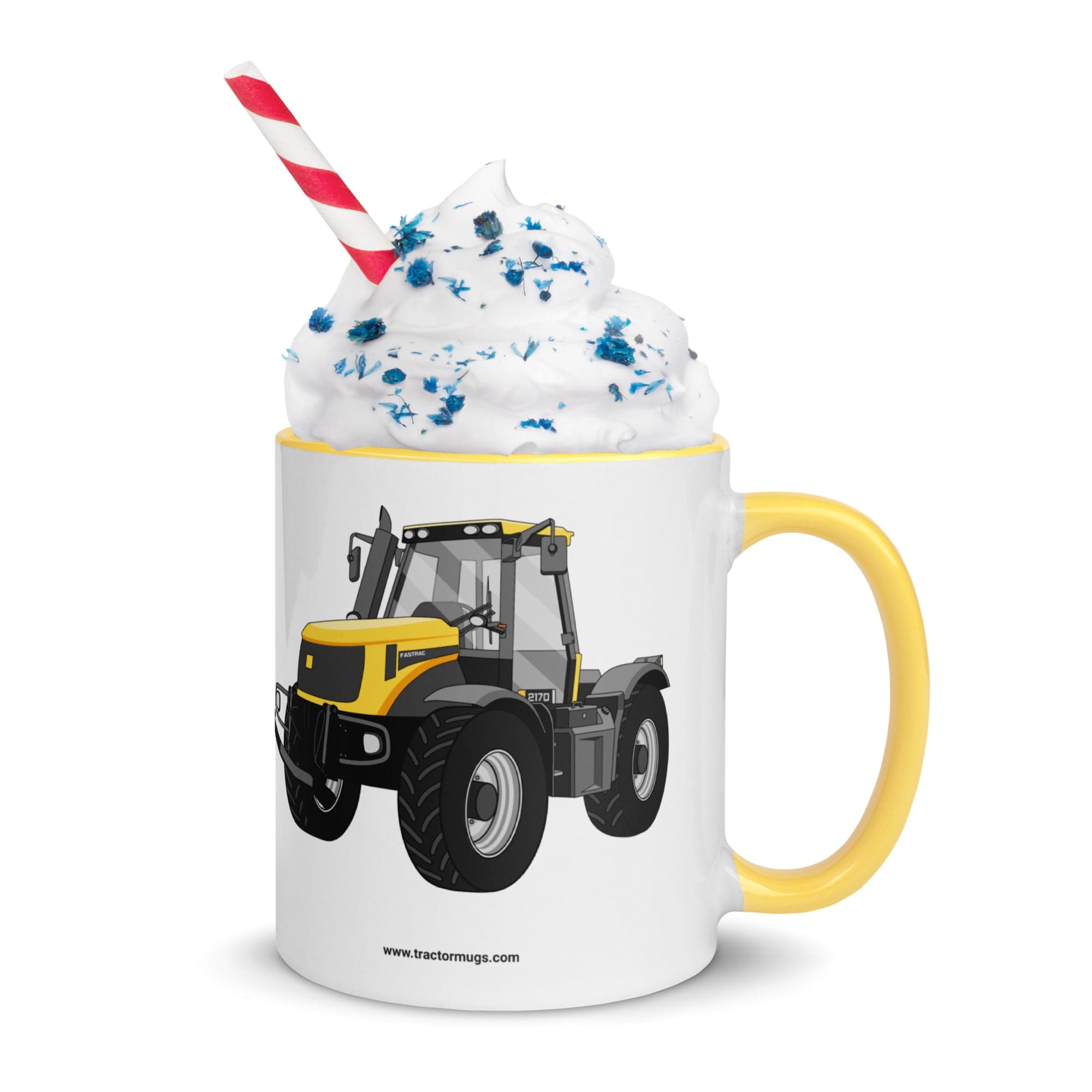The Tractor Mugs Store Yellow / 11 oz JCB Fastrac 2170 | Mug with Color Inside Quality Farmers Merch