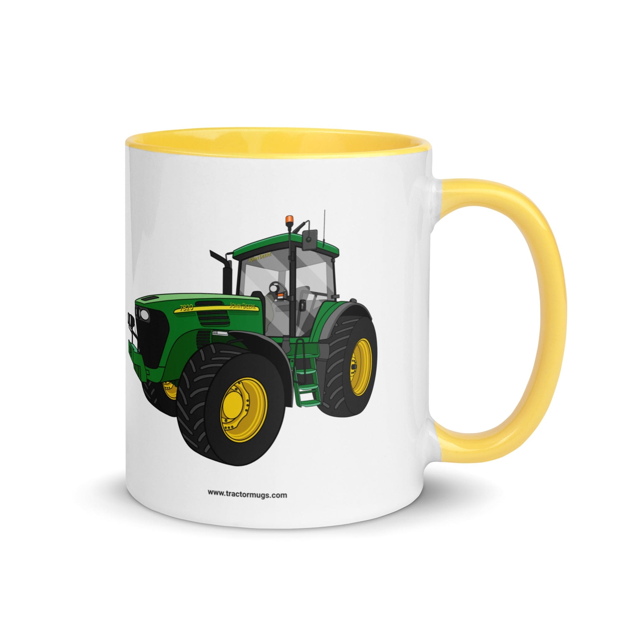The Tractor Mugs Store Yellow / 11 oz John Deere 7820 Mug with Color Inside Quality Farmers Merch