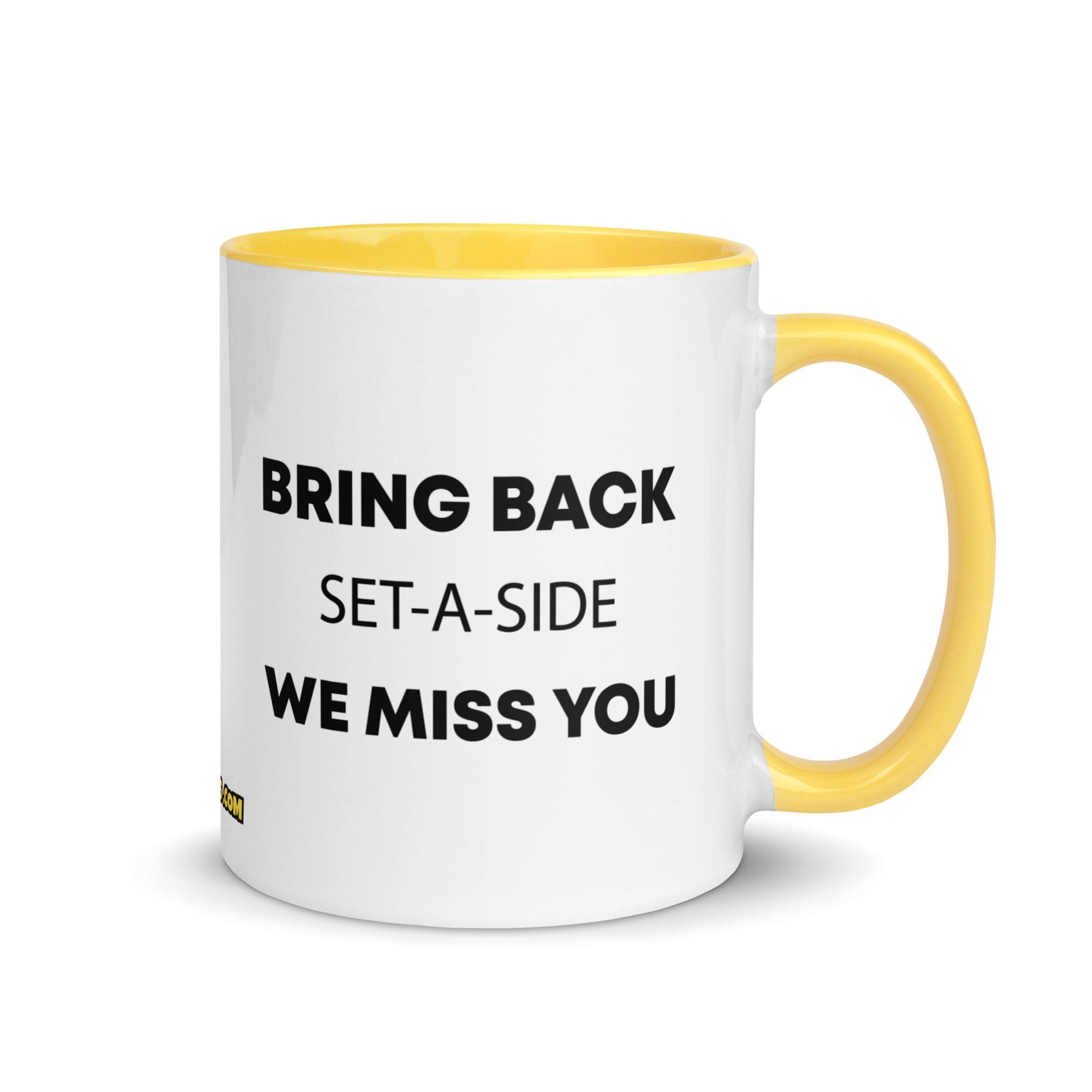The Tractor Mugs Store Yellow Bring Back Set A SIDE | Mug with Color Inside Quality Farmers Merch