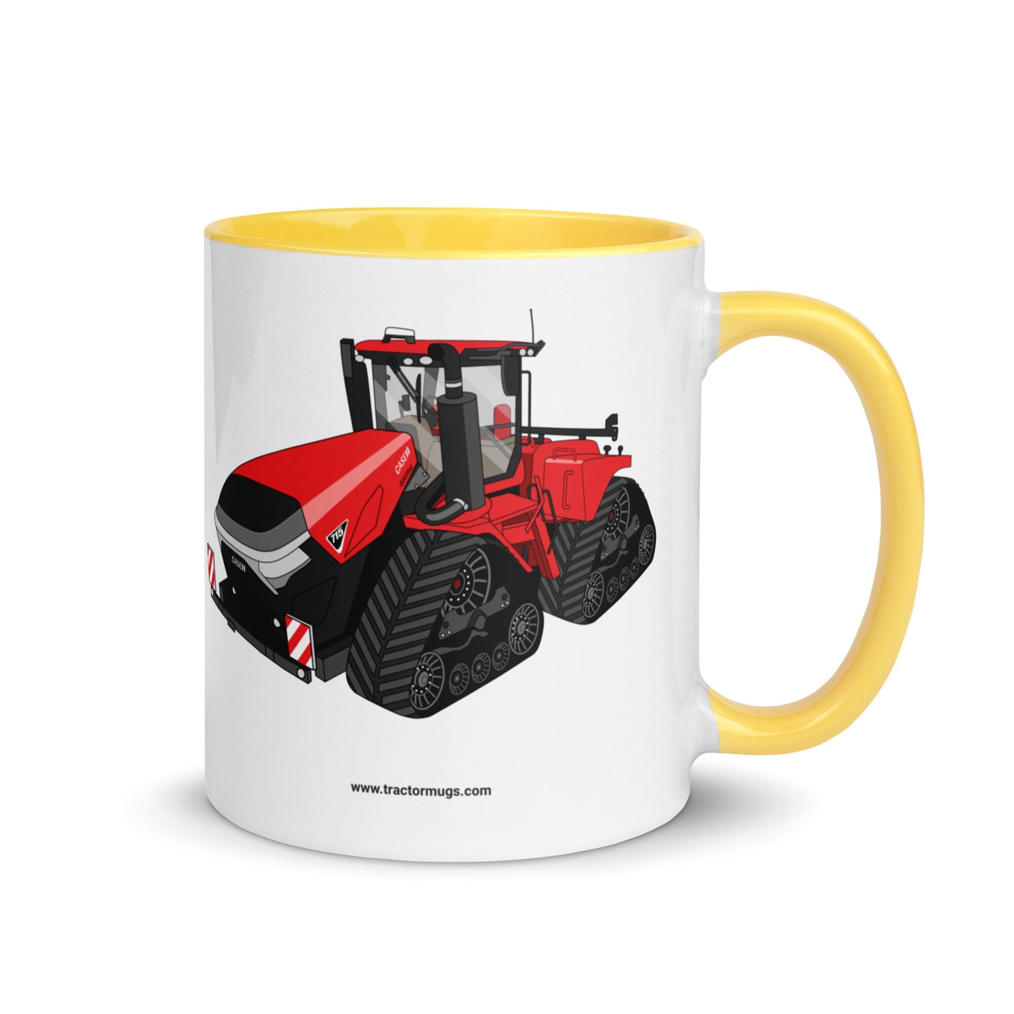 The Tractor Mugs Store Yellow Case IH Quadtrac 715 | Mug with Color Inside Quality Farmers Merch