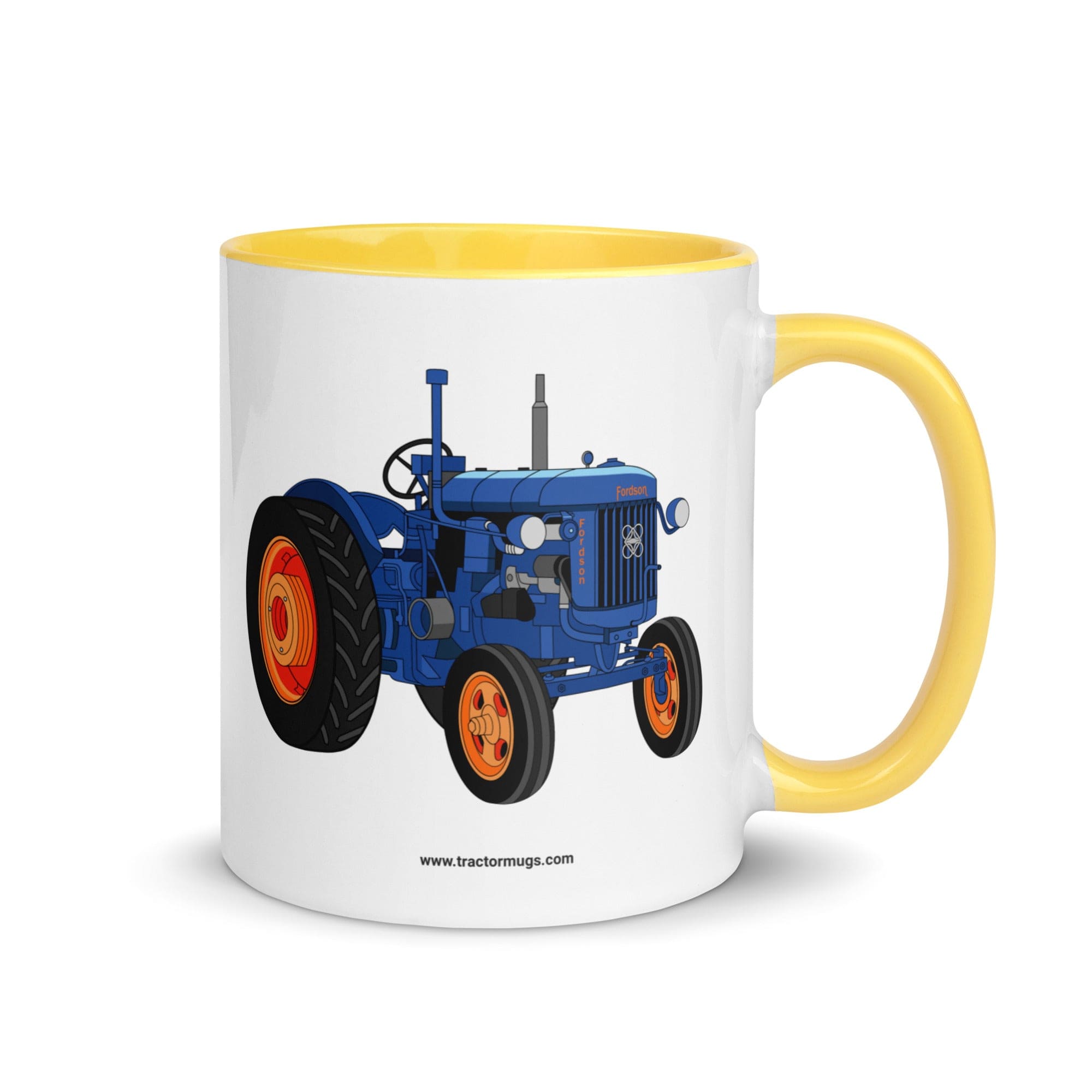 The Tractor Mugs Store Yellow Fordson E27N L4 | Mug with Color Inside Quality Farmers Merch