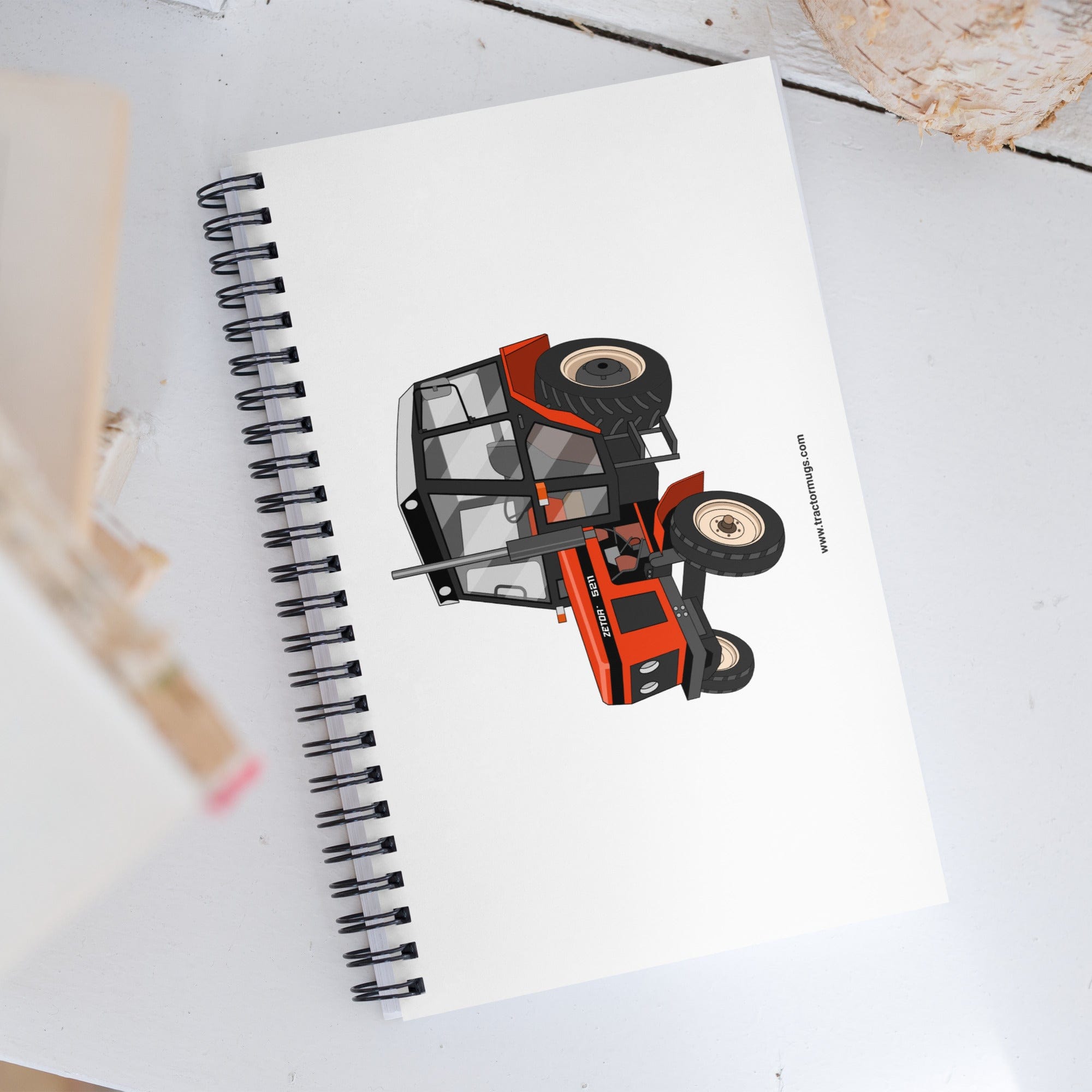 The Tractor Mugs Store Zetor 5211 | Spiral notebook Quality Farmers Merch