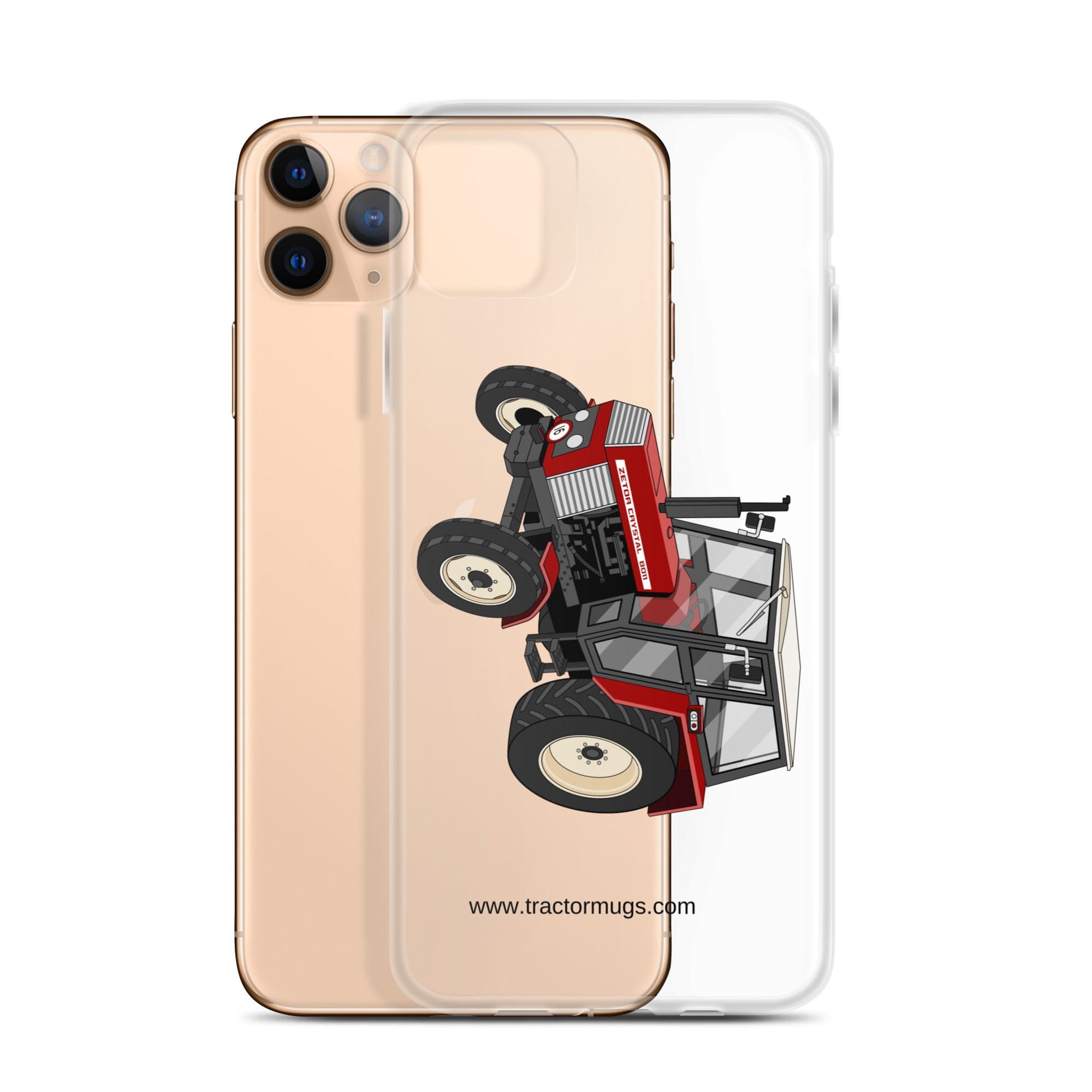 The Tractor Mugs Store Zetor Crystal 8011 | Clear Case for iPhone® Quality Farmers Merch