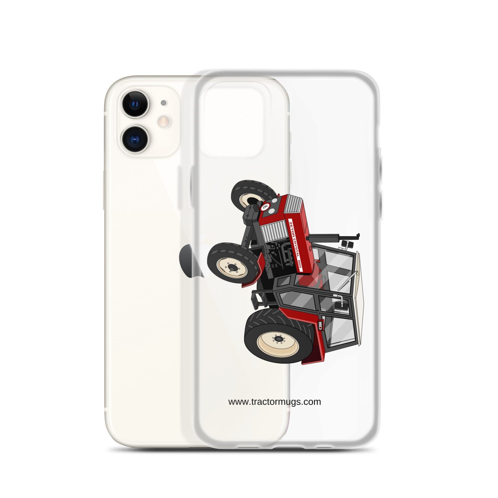 The Tractor Mugs Store Zetor Crystal 8011 | Clear Case for iPhone® Quality Farmers Merch