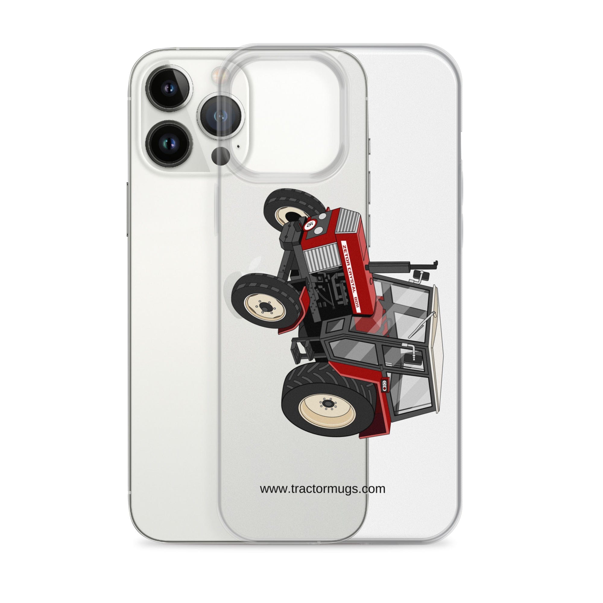 The Tractor Mugs Store Zetor Crystal 8011 | Clear Case for iPhone® Quality Farmers Merch