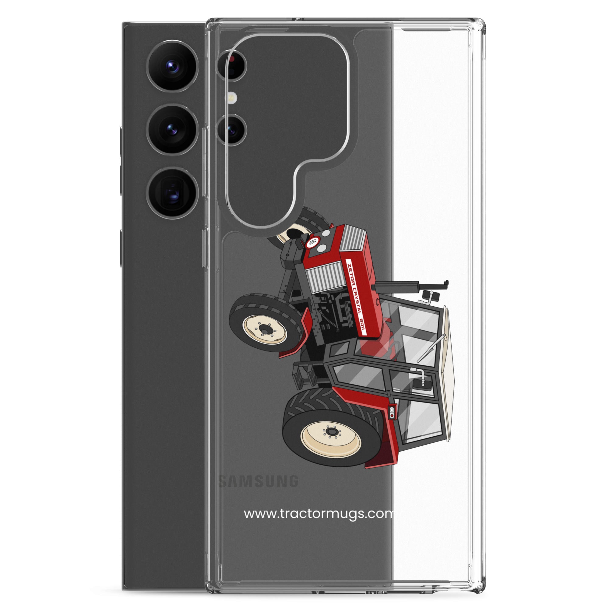 The Tractor Mugs Store Zetor Crystal 8011 | Clear Case for Samsung® Quality Farmers Merch