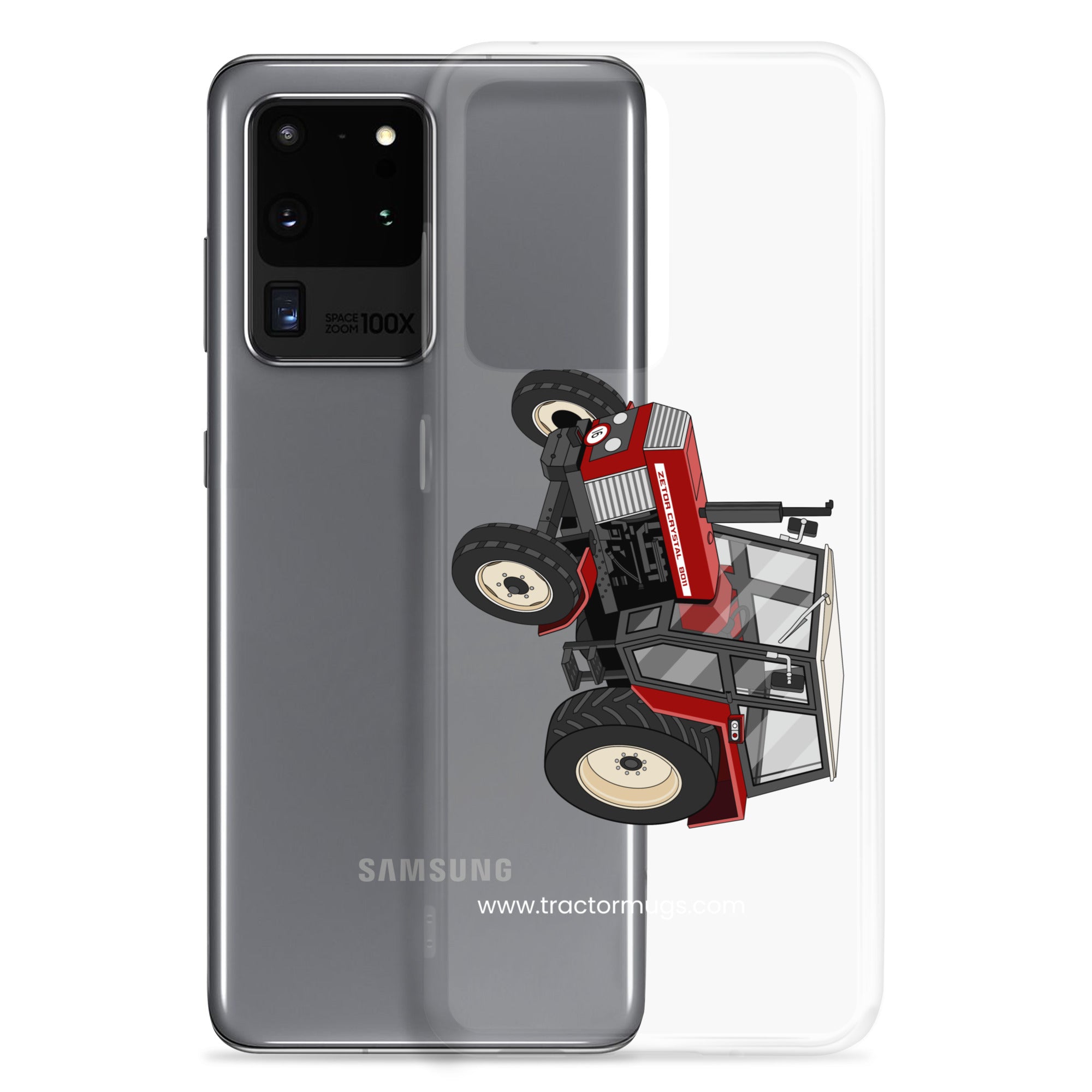 The Tractor Mugs Store Zetor Crystal 8011 | Clear Case for Samsung® Quality Farmers Merch