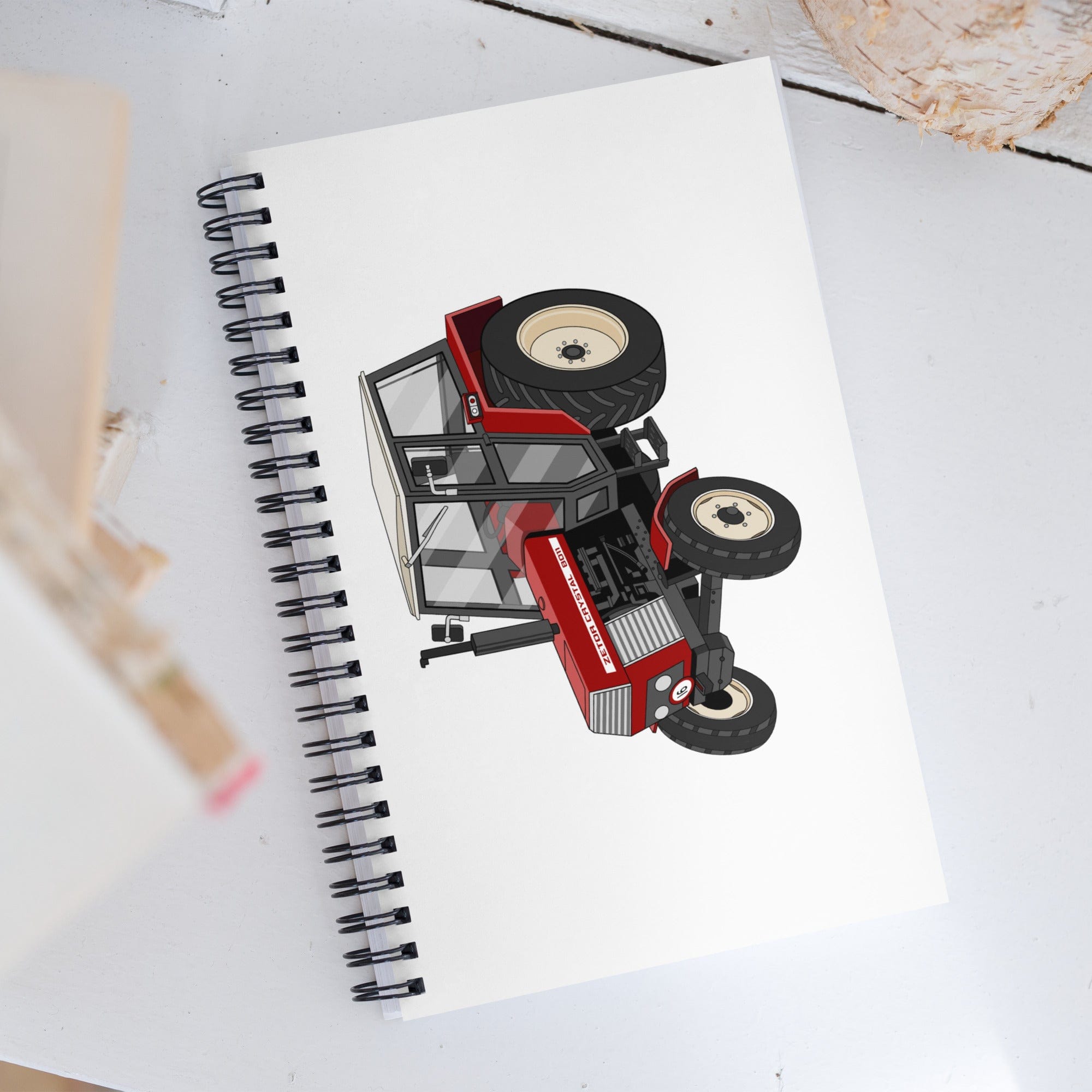 The Tractor Mugs Store Zetor Crystal 8011 | Spiral notebook Quality Farmers Merch