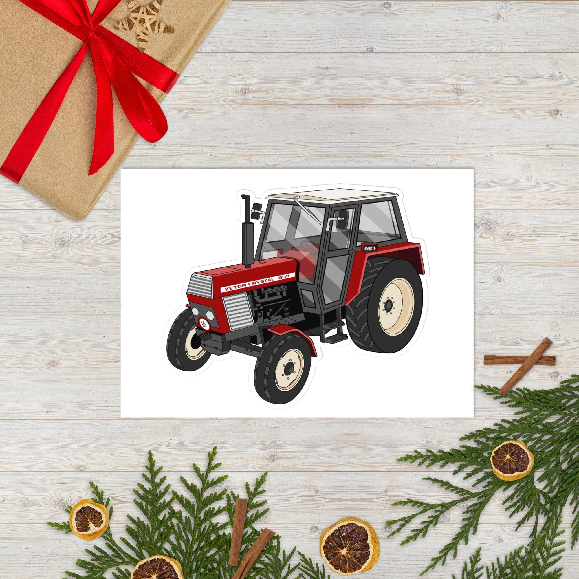 The Tractor Mugs Store Zetor Crystal 8011 | Sticker sheet Quality Farmers Merch