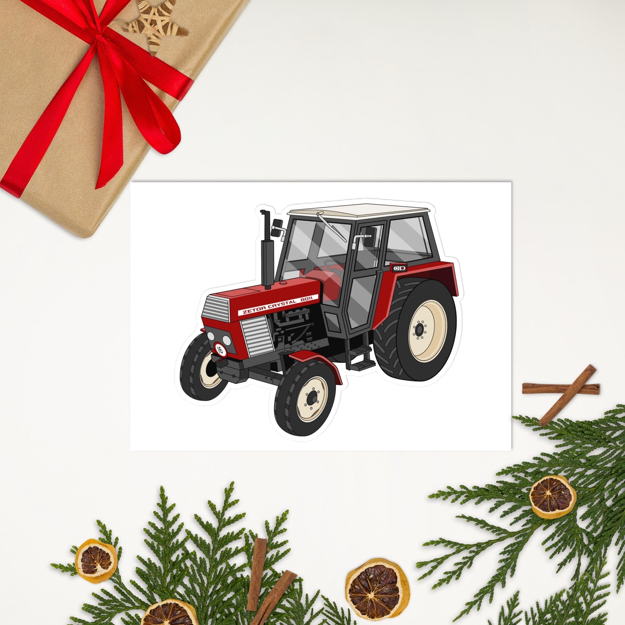 The Tractor Mugs Store Zetor Crystal 8011 | Sticker sheet Quality Farmers Merch